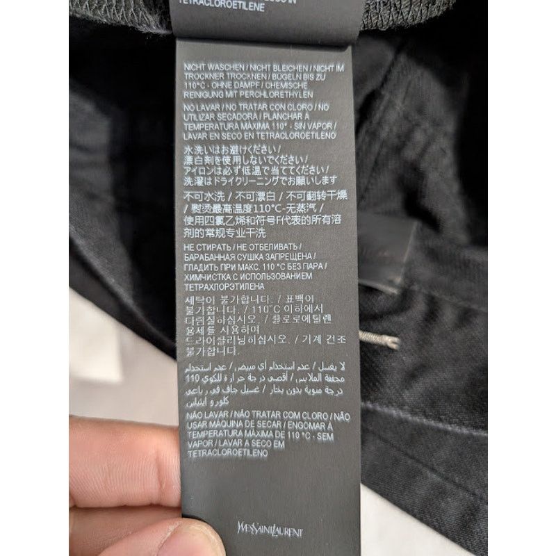 Saint Laurent Paris o1rshd1 D35 70's Flare Denim Jeans in Black Size US 33 - 20 Thumbnail