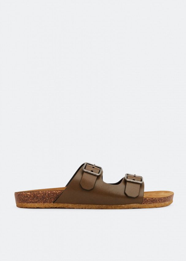 Saint Laurent Paris o1bcso1str0724 Flat Sandals in Brown Size US 9.5 / EU 42-43 - 1 Thumbnail