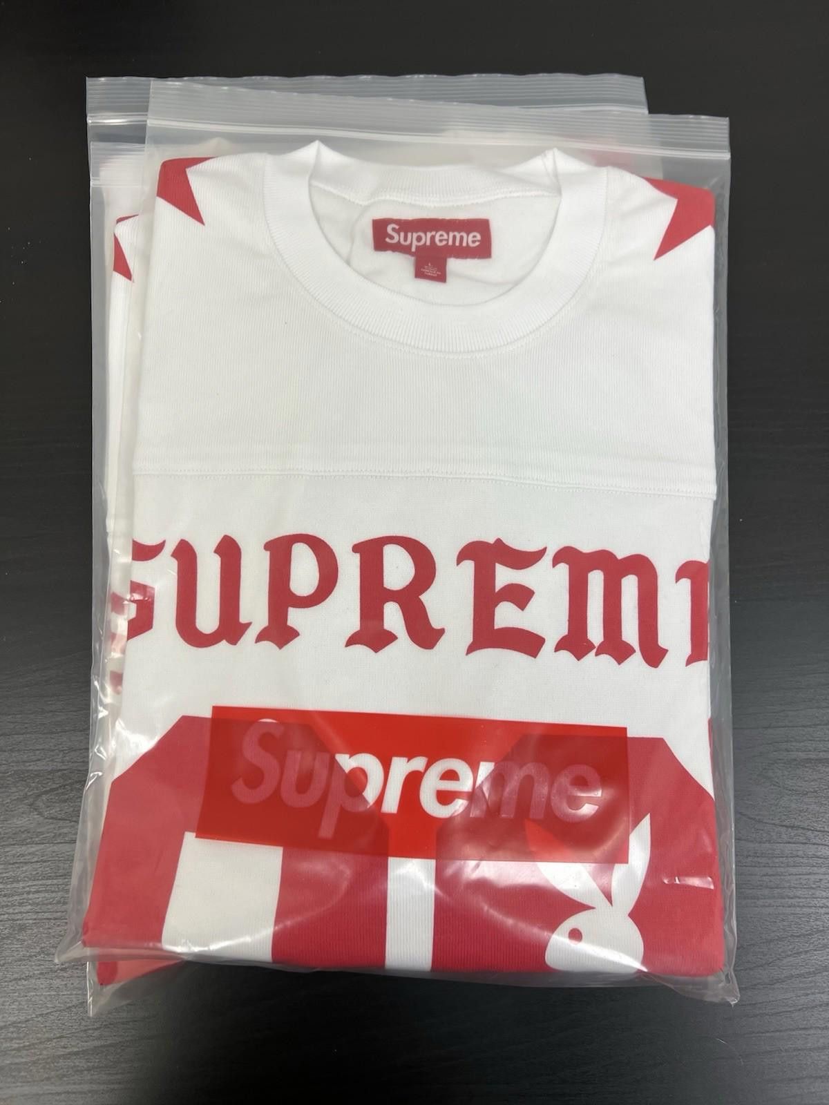 Supreme SS26 Supreme Playboy L/S Football Top White L Size US L / EU 52-54 / 3 - 4 Thumbnail