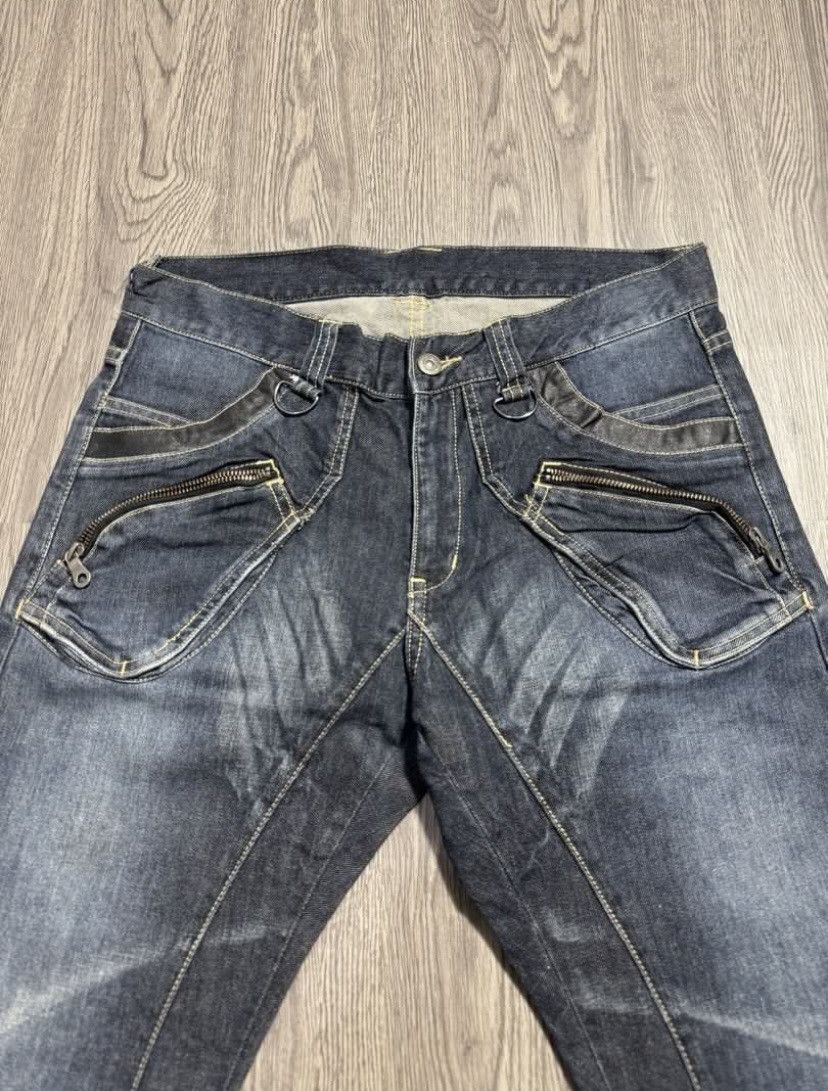 PPFM PPFM Distressed Slim Fit Curved Jeans Size US 31 - 3 Thumbnail