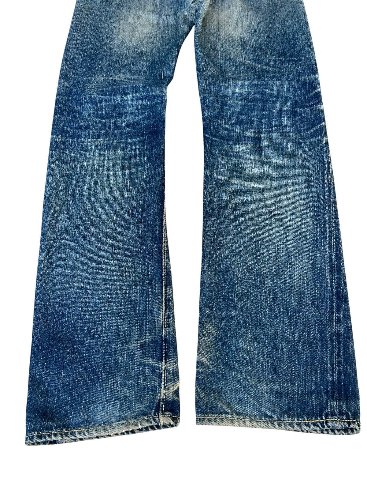 Full Count & Co. Vintage Full Count Trashed Dirty Mud Denim Selvedge Jeans Size US 29 - 18 Thumbnail