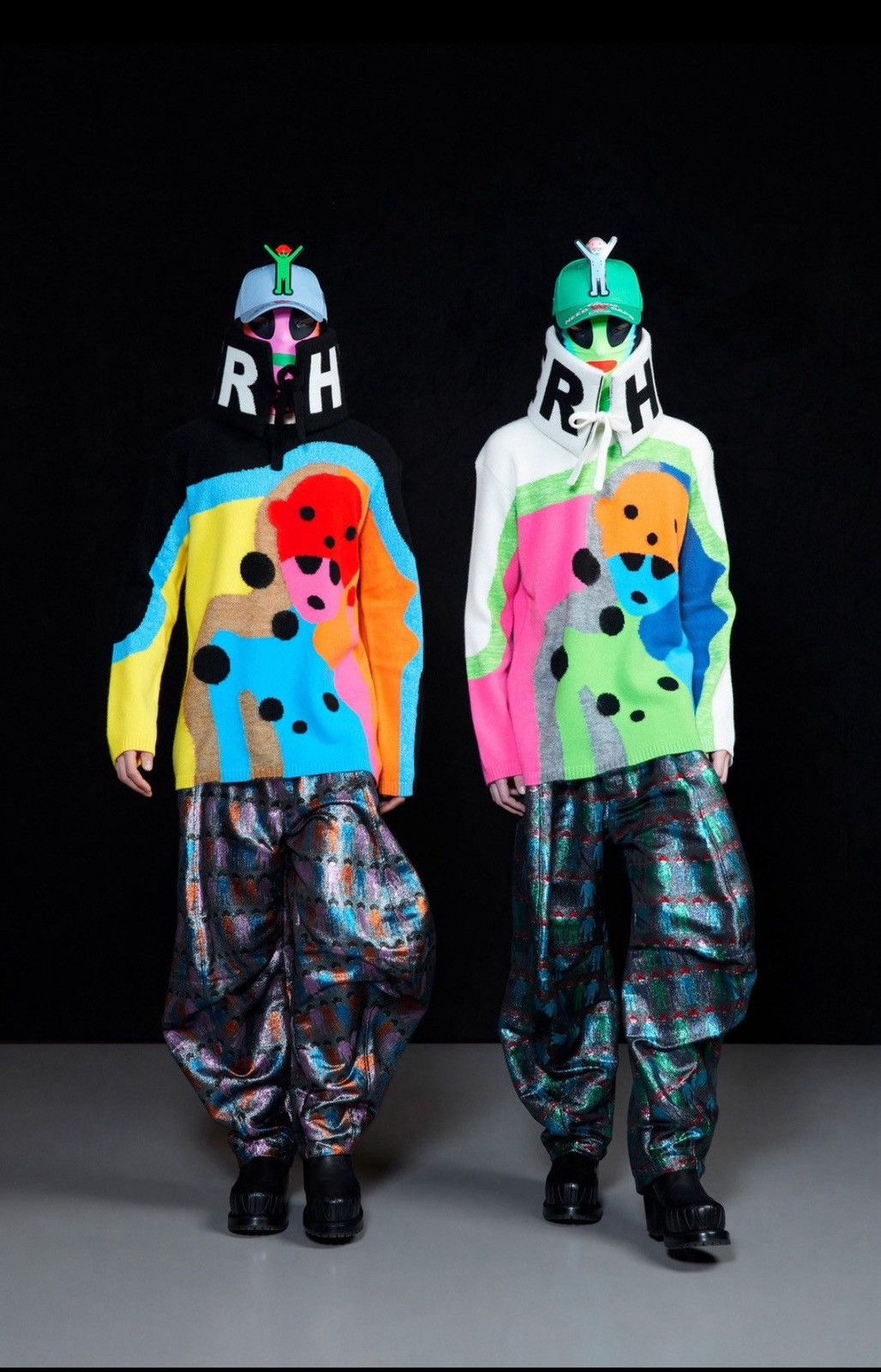 Walter Van Beirendonck Walter Van Beirondonck FW23 Hypereal Alien Knit (with Collar Size US S / EU 44-46 / 1 - 1 Thumbnail