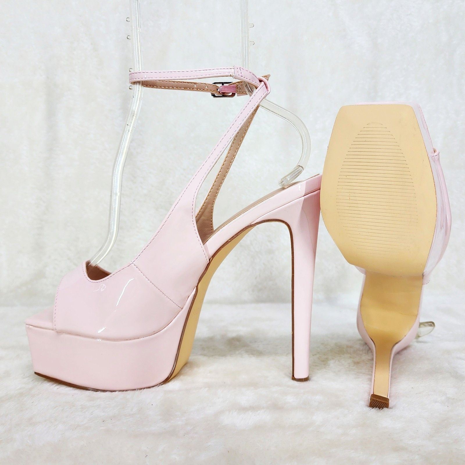 Other Evie Ankle Strap Slingback High Heels Platform Shoes Pumps B Size US 8 / IT 38 - 4 Thumbnail