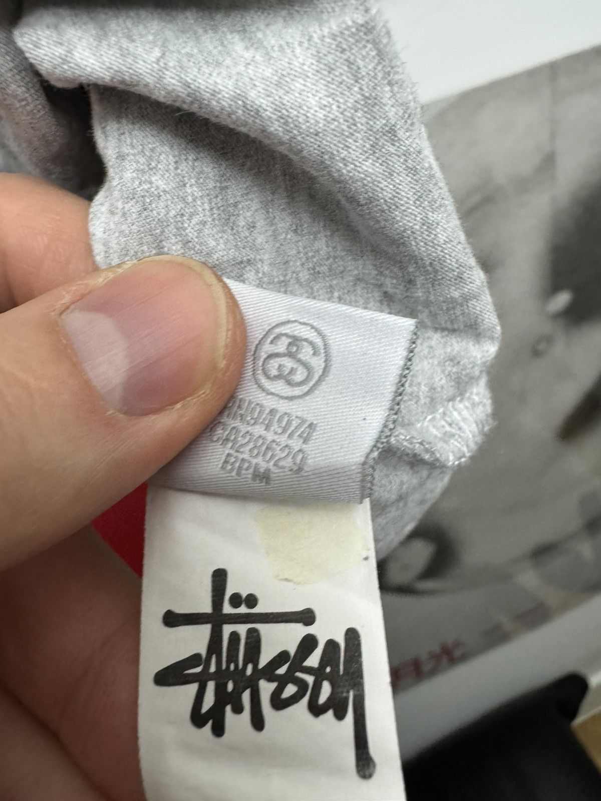 Stussy Tee World Tour Gray Streetwear Hype Surf Skate Y2k