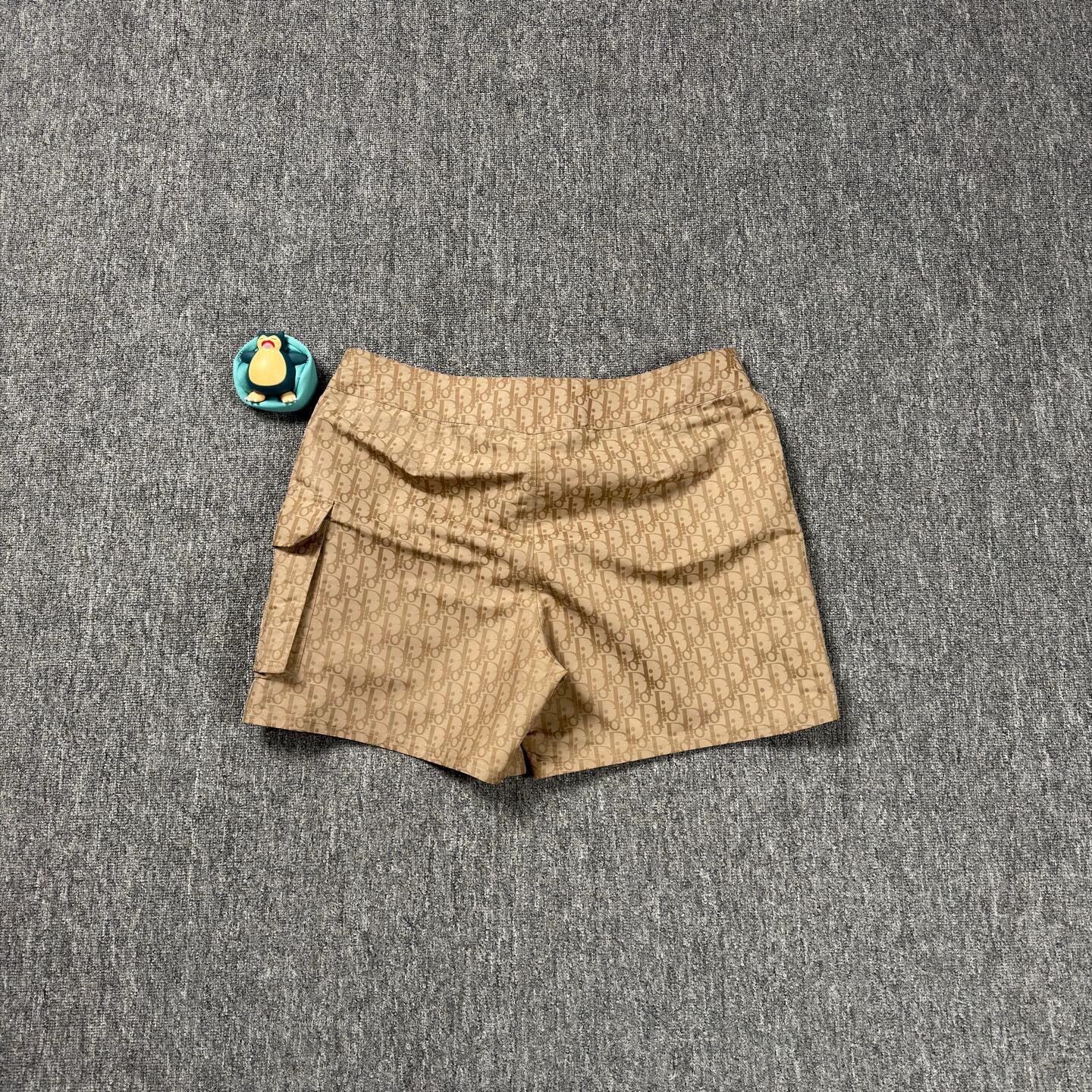 Dior Dior Brown Allover Drawstring Short XL Near New Size 32" / US 10 / IT 46 - 2 Thumbnail