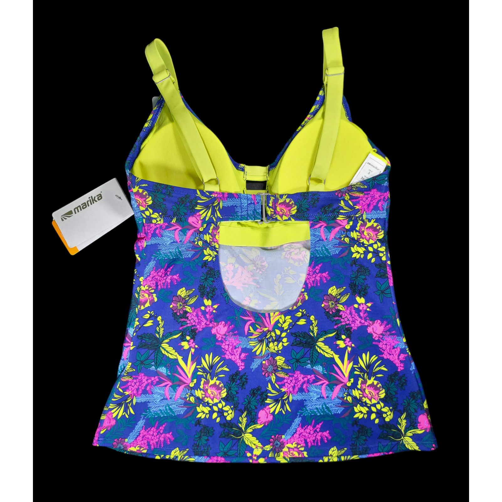 Other NWT MARIKA Floral Infuriation Adjustable Tankini UPF 50+ S Size ONE SIZE - 6 Thumbnail