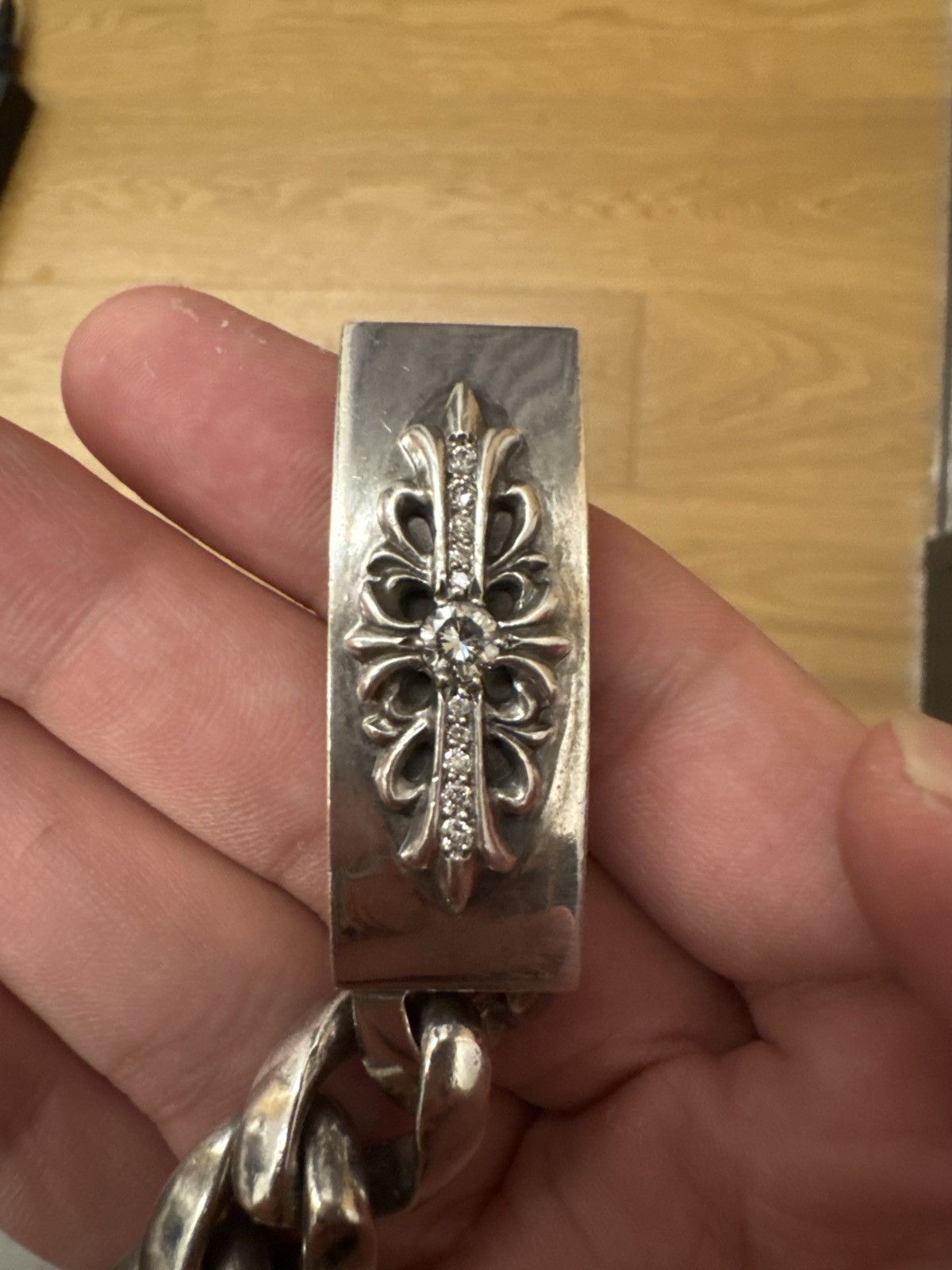 Chrome Hearts Cross id diamond bracelet Size ONE SIZE - 2 Thumbnail