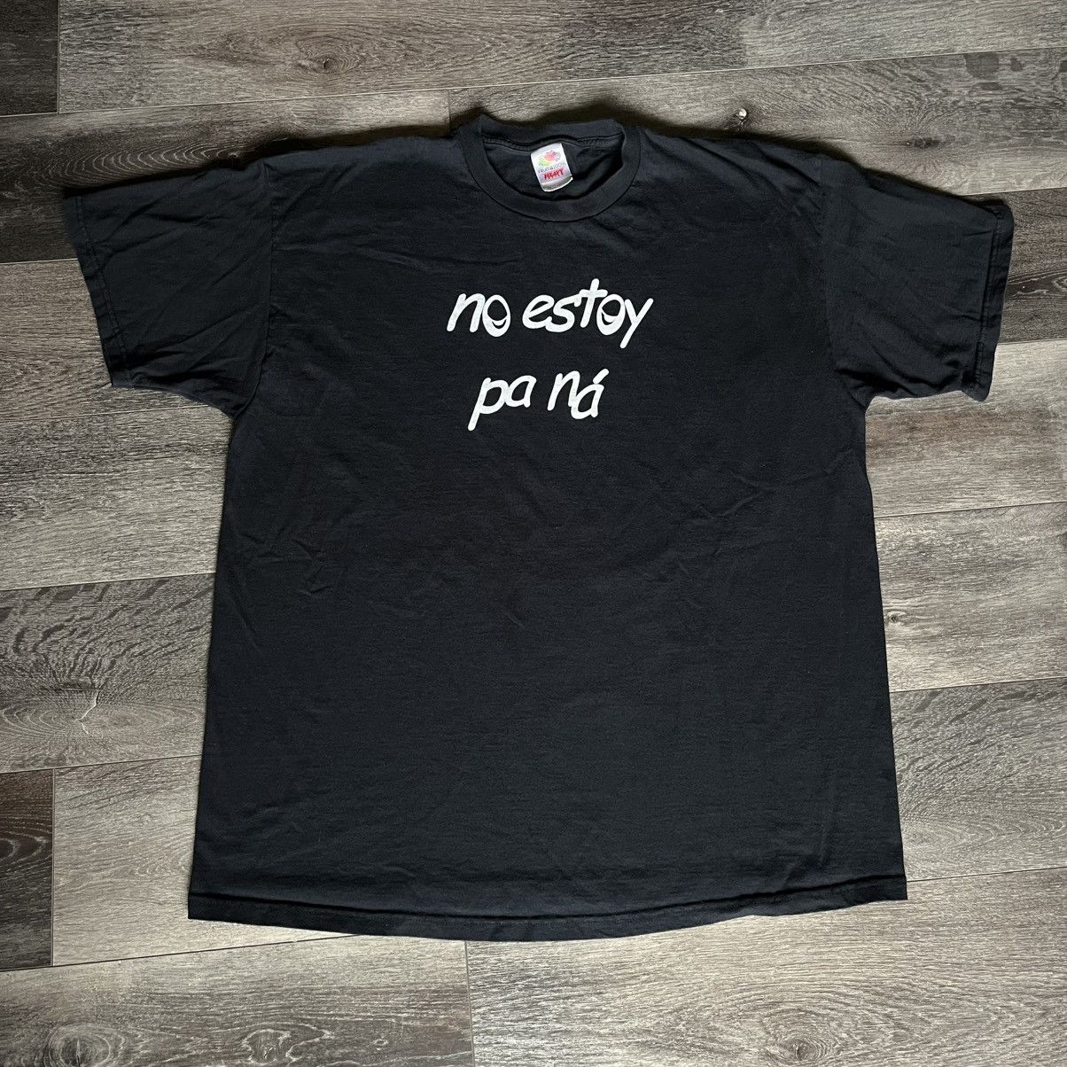 Vintage Vintage 1990s No Estoy Pa Ná I’m Not Up To Anything Logo Tee Size US XXL / EU 58 / 5 - 1 Thumbnail