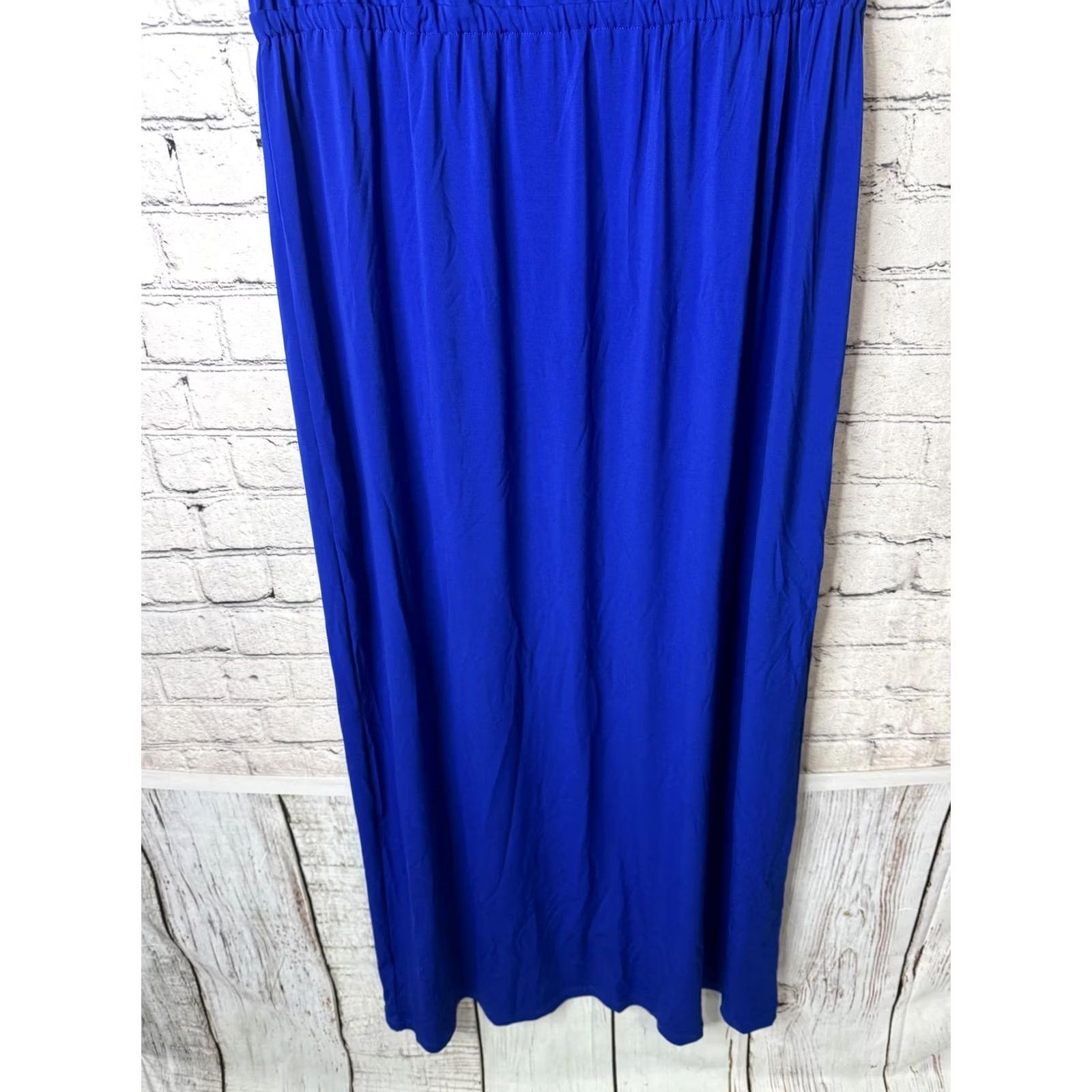 Vintage VINTAGE Island Republic Blue Maxi Dress Women's L Sleeveless Scoop Neck Cotton Casual Summer Dress Size L / US 10 / IT 46 - 8 Thumbnail