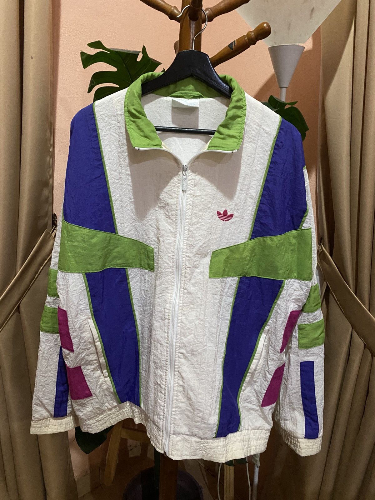 Adidas Adidas Originals Colorblock Windbreaker Trefoil Track Top Size US L / EU 52-54 / 3 - 6 Thumbnail