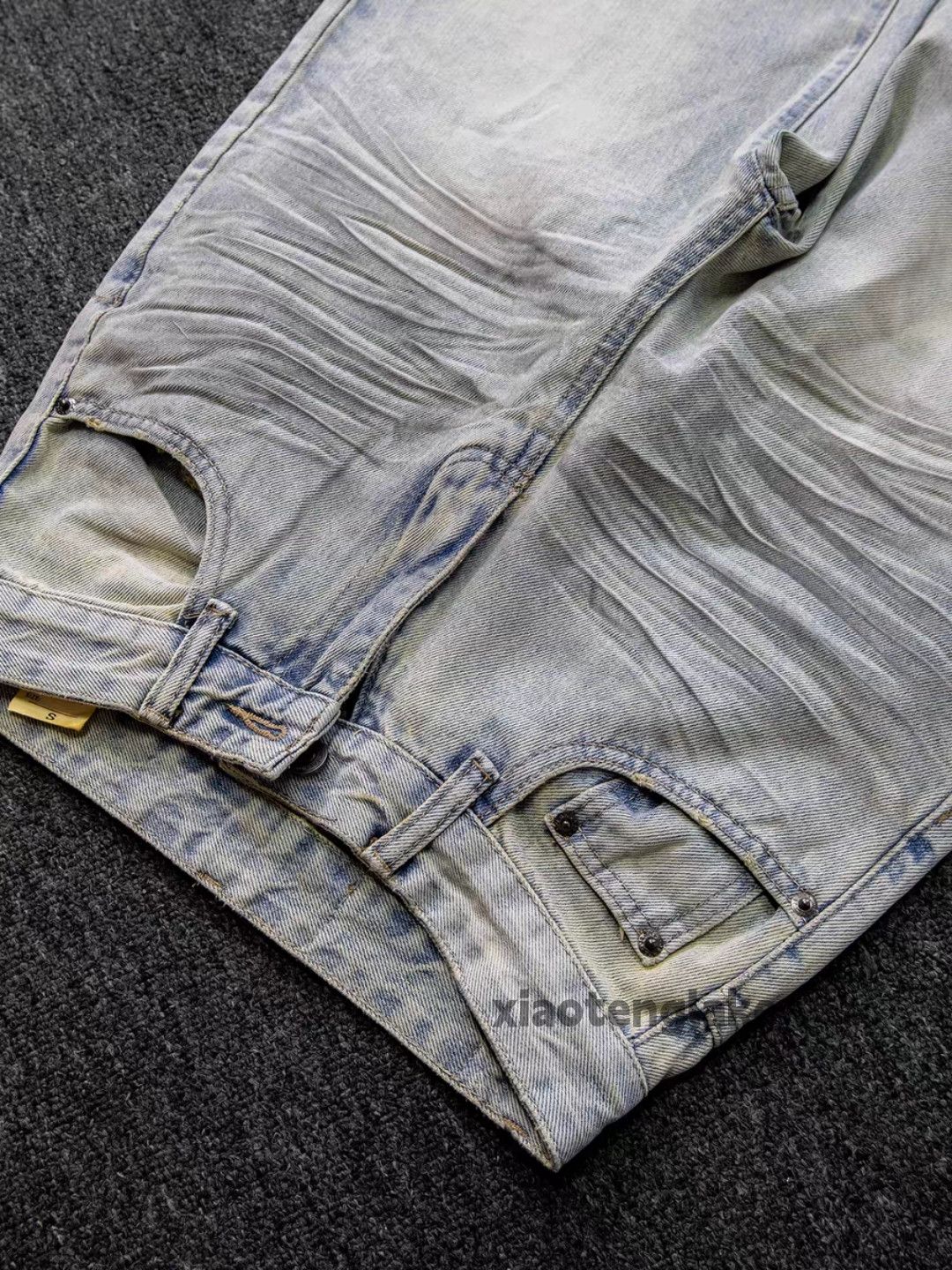 Vintage Washed faded loose baggy skate hiphop stain jeans Size US 34 / EU 50 - 4 Thumbnail