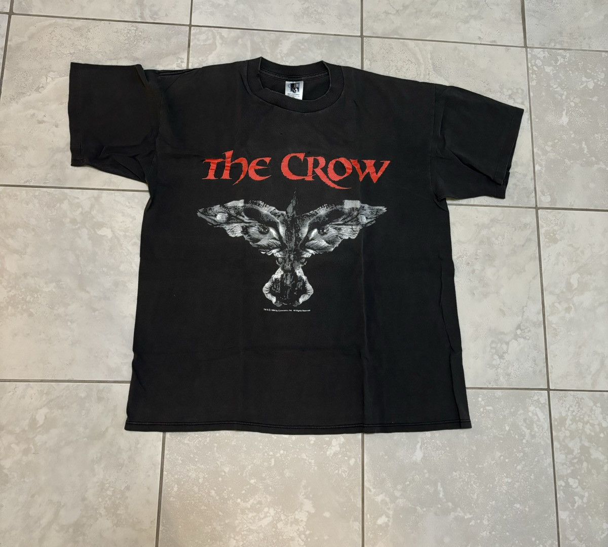 Vintage Rare 90s Vintage The Crow Eric Draven Brandon Lee Movie T Size US XL / EU 56 / 4 - 1 Thumbnail