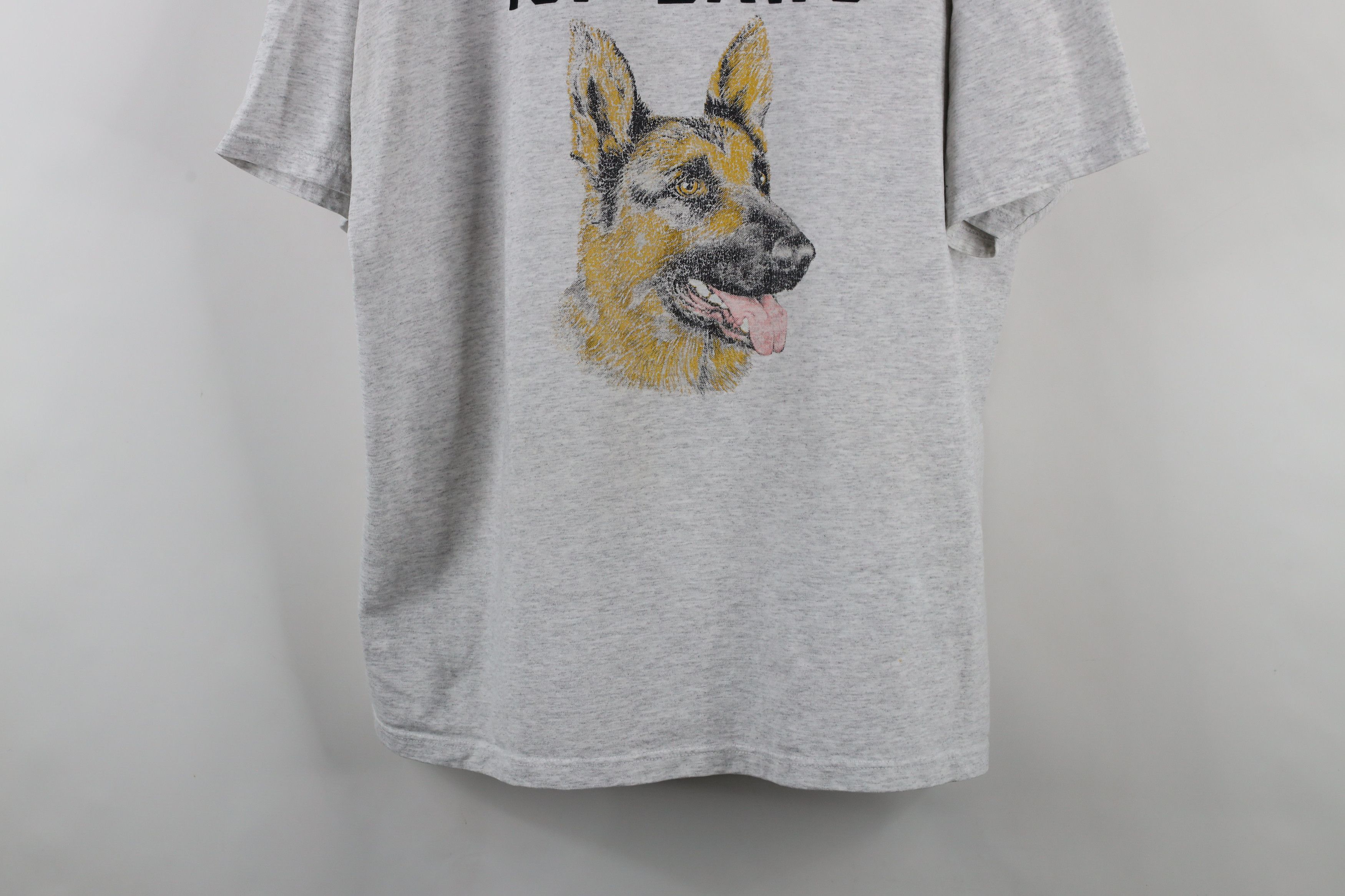Vintage Vintage 90s Streetwear Dawg German Shepherd T-Shirt Gray USA Size US XL / EU 56 / 4 - 3 Thumbnail