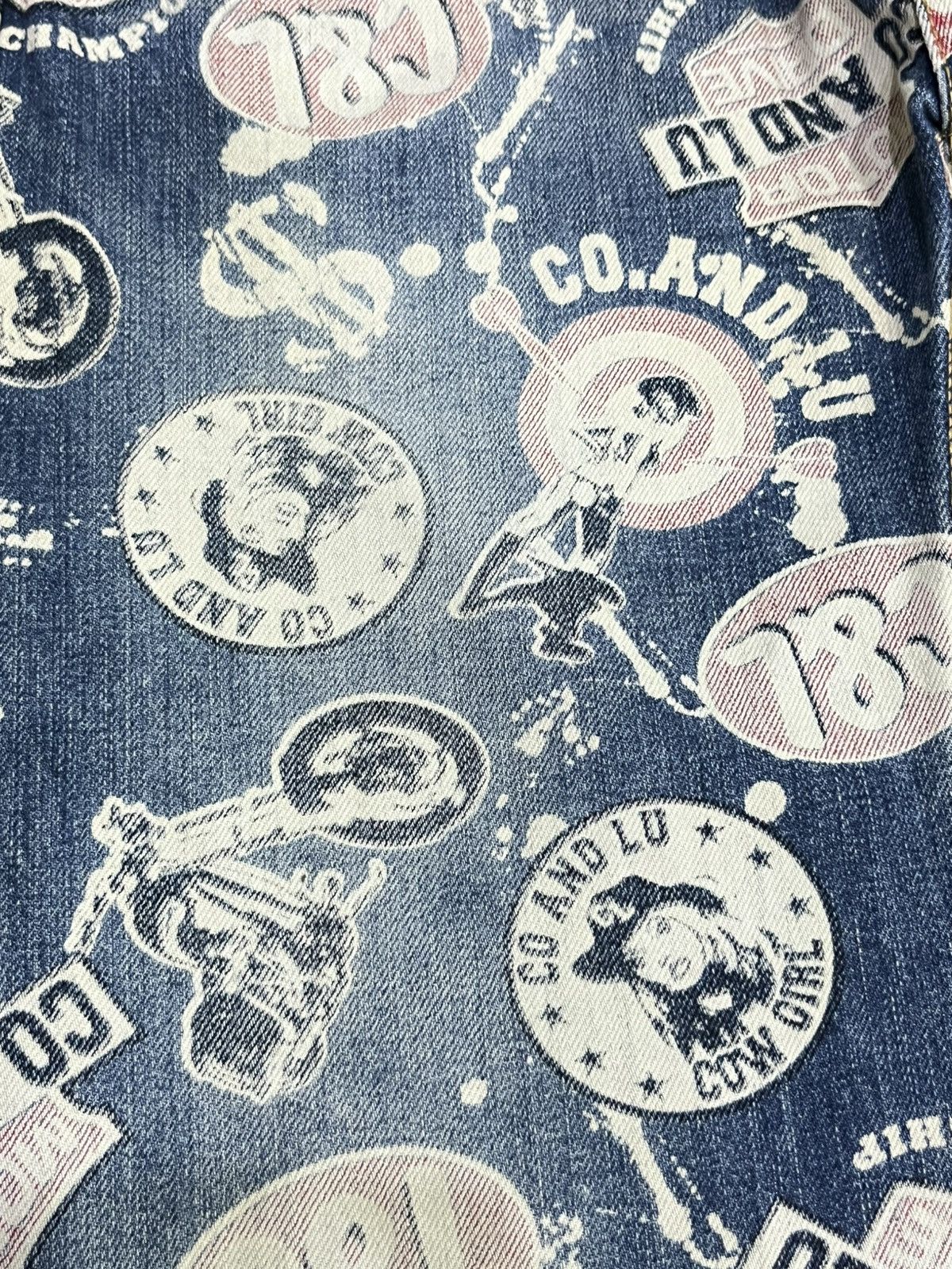 Hysteric Glamour FYE🔥C&L Motor Drive Hysteric Cow Girl All Over Print Denim Size US 29 - 11 Thumbnail