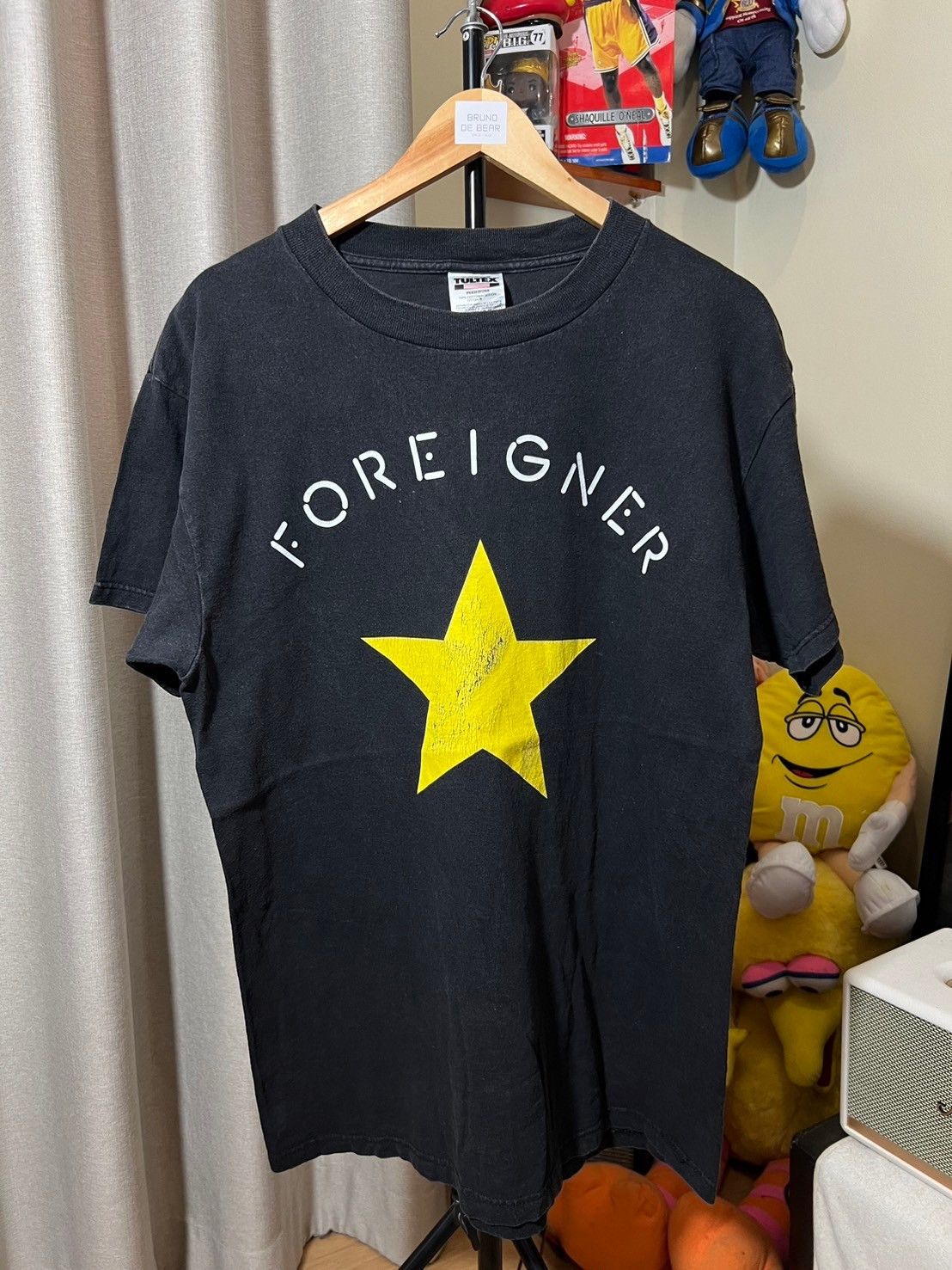 Band Tees × Vintage Vintage 90's Foreigner Star shirt BN Size US L / EU 52-54 / 3 - 4 Thumbnail