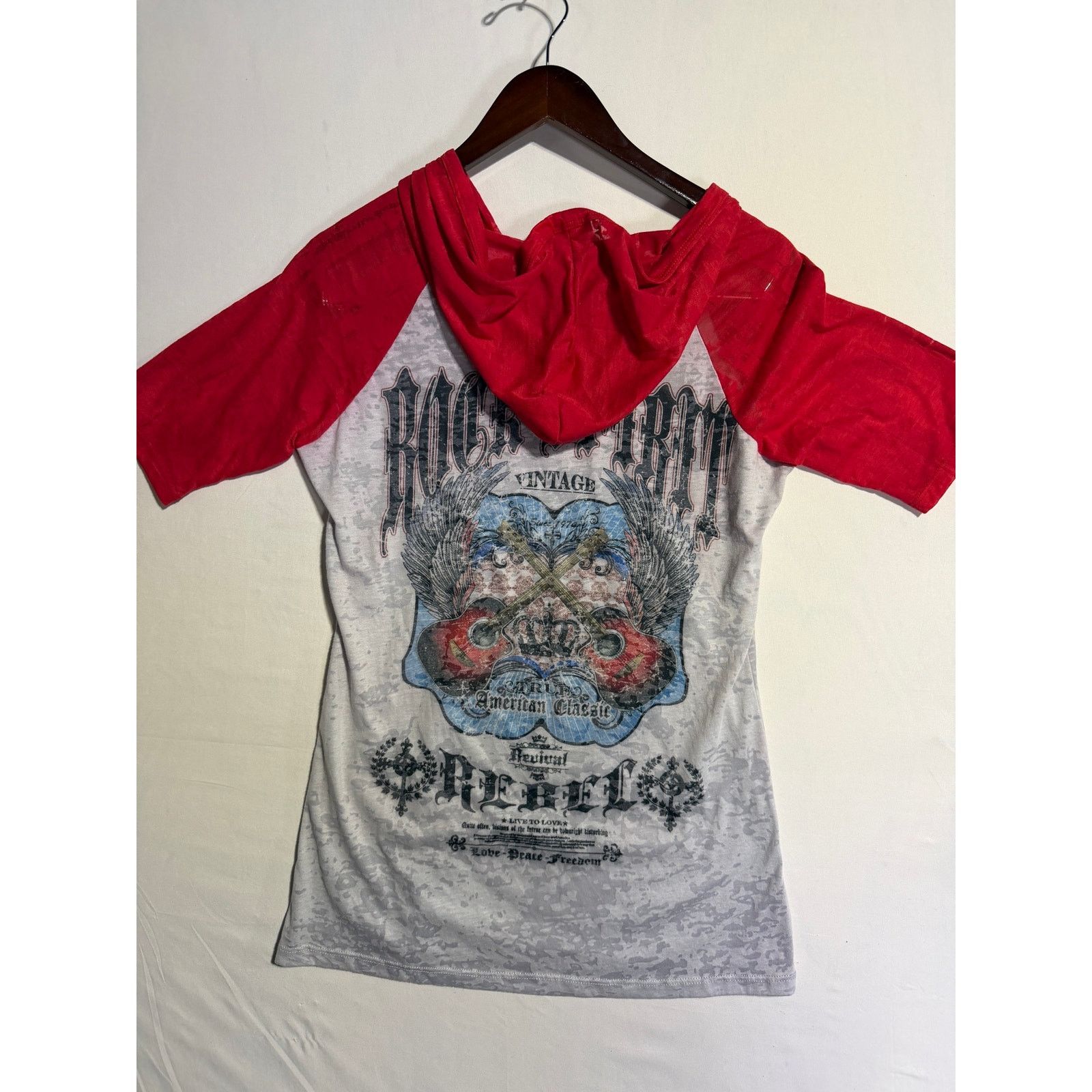 Unowned Buckle Daytrip sz L NWT Burnout Hoodie Graphic Studded Y2K Size L / US 10 / IT 46 - 3 Thumbnail