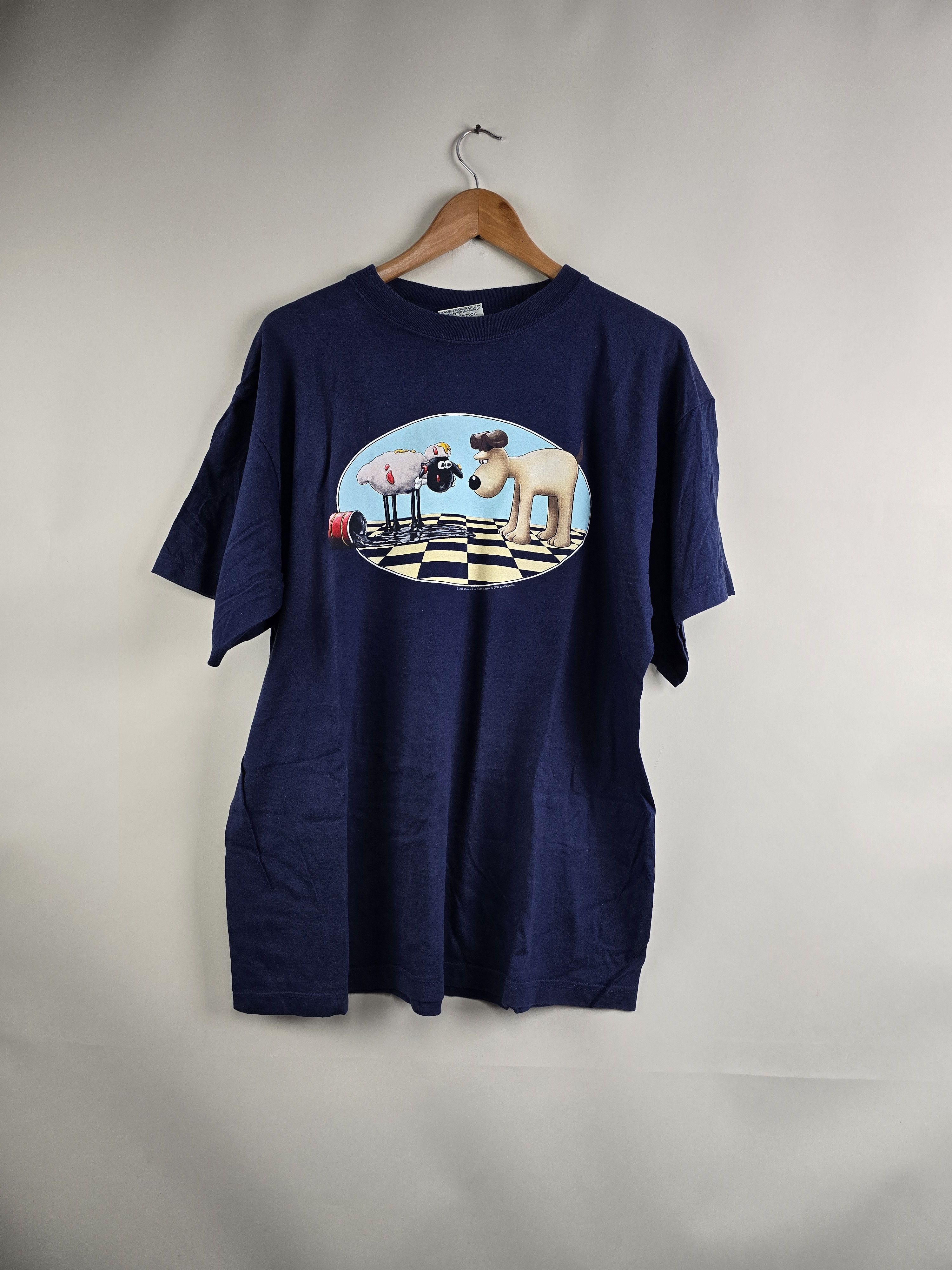 Anime × Vintage 1989 BBC's Wallace and Gromit XL 23" 29" Size US XL / EU 56 / 4 - 7 Thumbnail