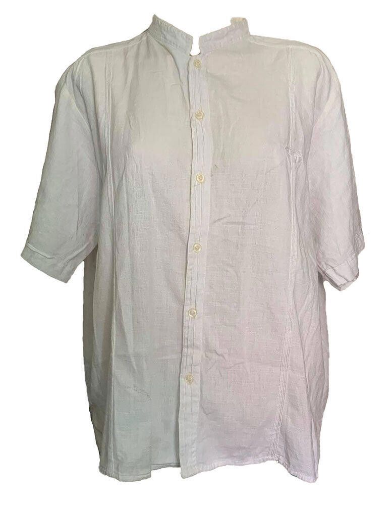 Designer Pre Owned White Mens Guayabera Shirt M Size US M / EU 48-50 / 2 - 1 Thumbnail