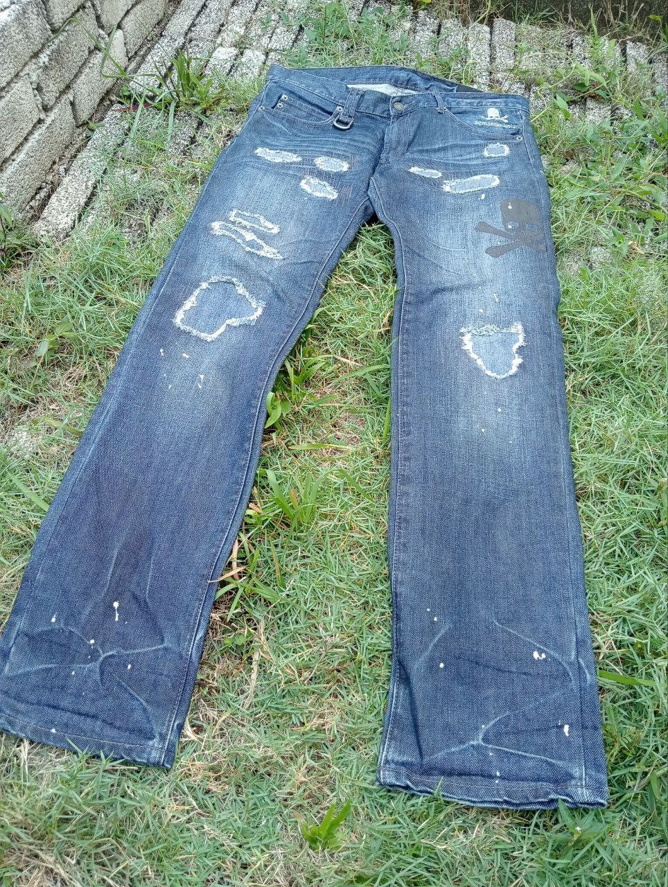 Roen Vintage Roen X Semantic Design Skulls Jeans Size US 35 - 5 Thumbnail