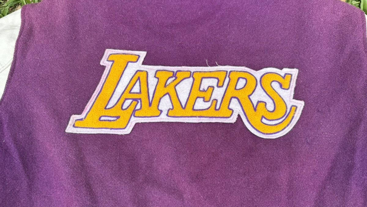 NBA VTG NBA La Lakers varsity leather jacket By DeLong Size S / US 4 / IT 40 - 5 Thumbnail