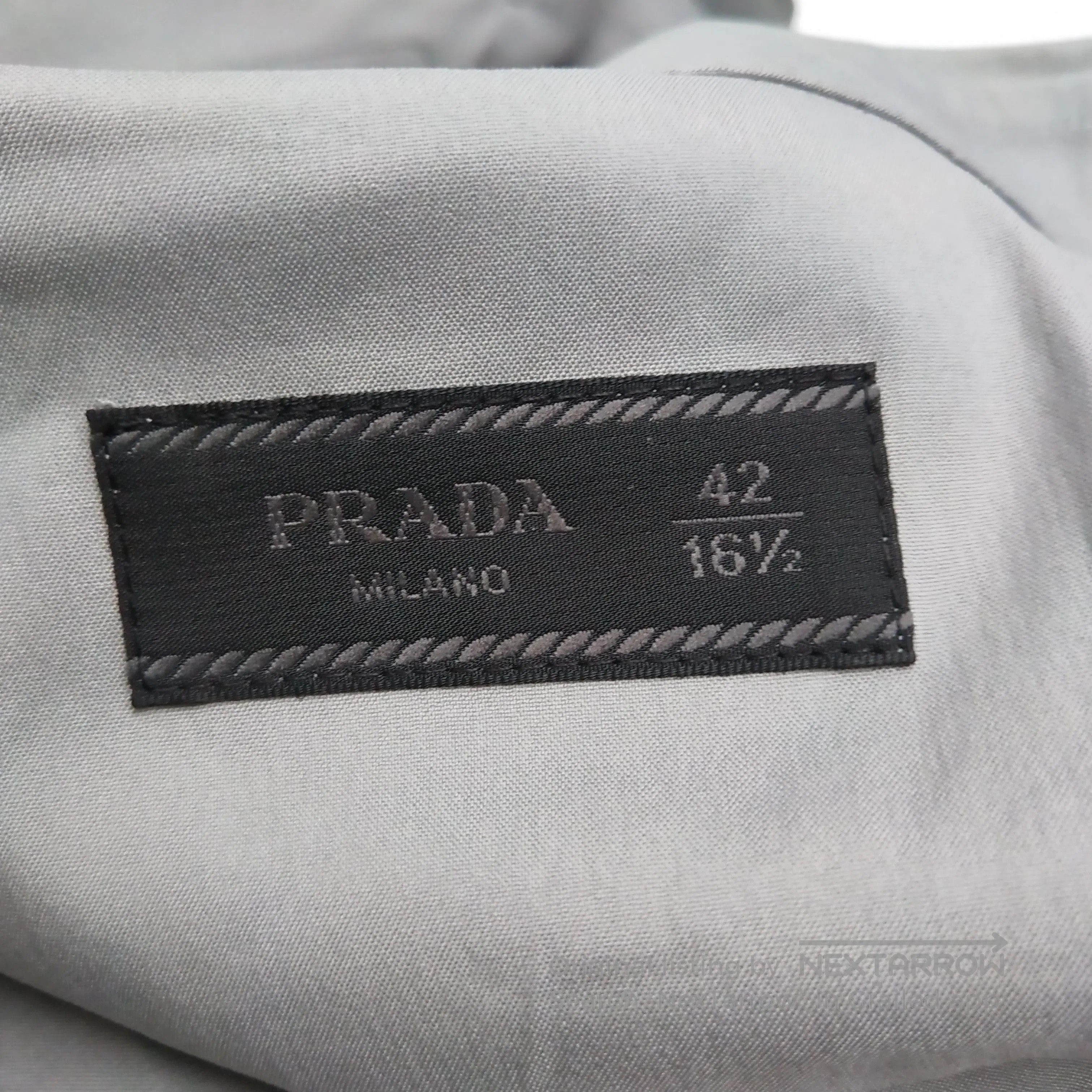 Prada Prada Gray Cotton Long Sleeve Shirt . Size L / US 10 / IT 46 - 4 Thumbnail