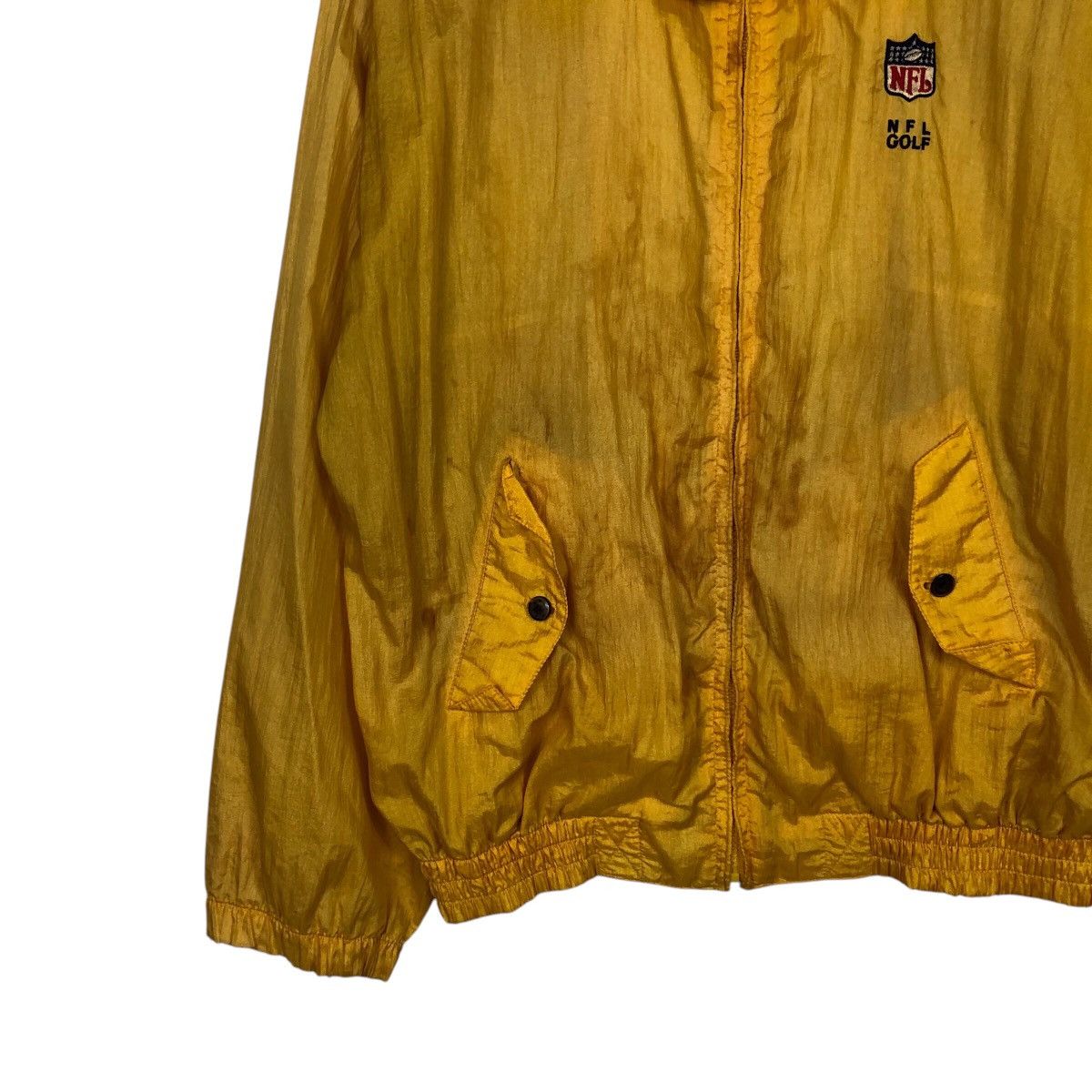 Japanese Brand × NFL × Vintage 📌Vintage Bomber Jacket Rich Yellow NFL Golf Size US L / EU 52-54 / 3 - 5 Thumbnail
