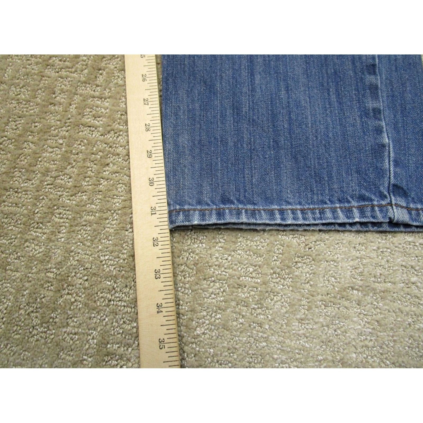 Lucky Brand Lucky Brand Jeans Men 40x32 Blue Button Fly 221 Original Fit Straight Pants Light Wash Size US 40 / EU 56 - 7 Thumbnail