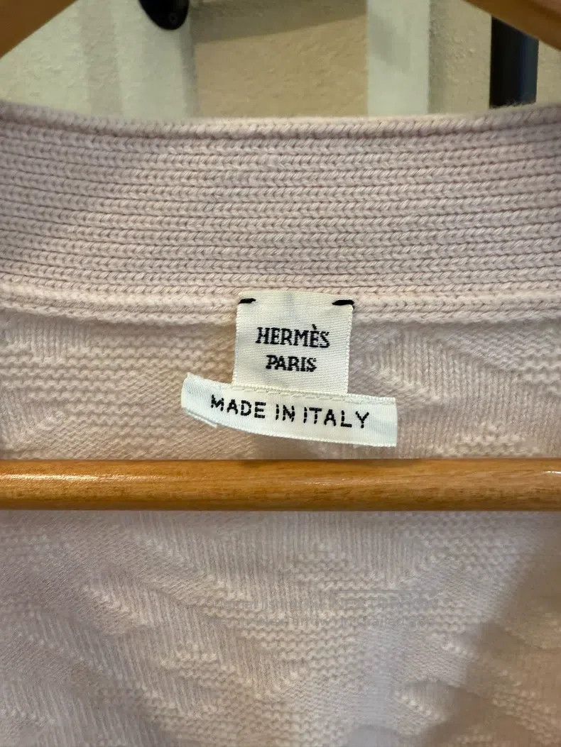 Hermes Hermes Pink Wool Knit Open Cardigan Size XXS / US 00 / IT 34 - 3 Thumbnail