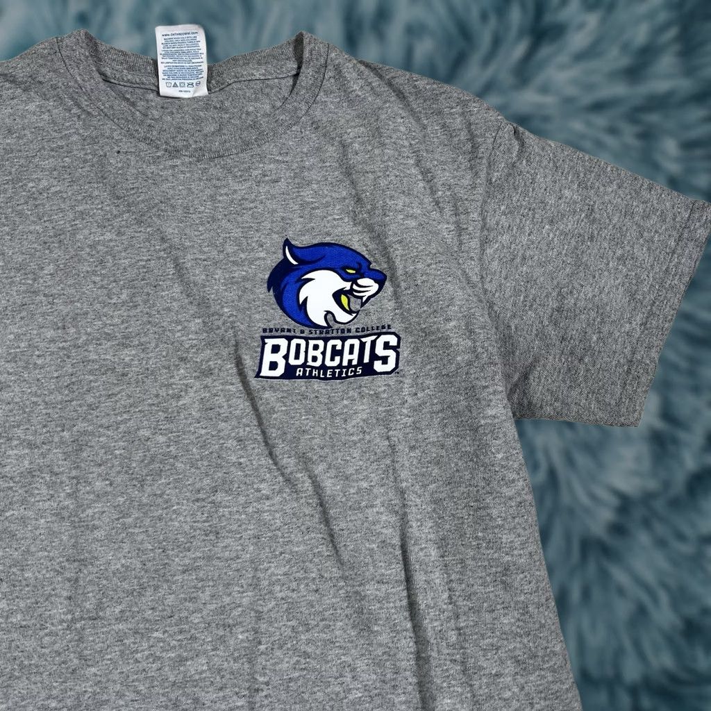 Vintage Bryant And Stratton College Bobcats T-Shirt Size S Men Gray College Tshirt Small Size US S / EU 44-46 / 1 - 1 Thumbnail