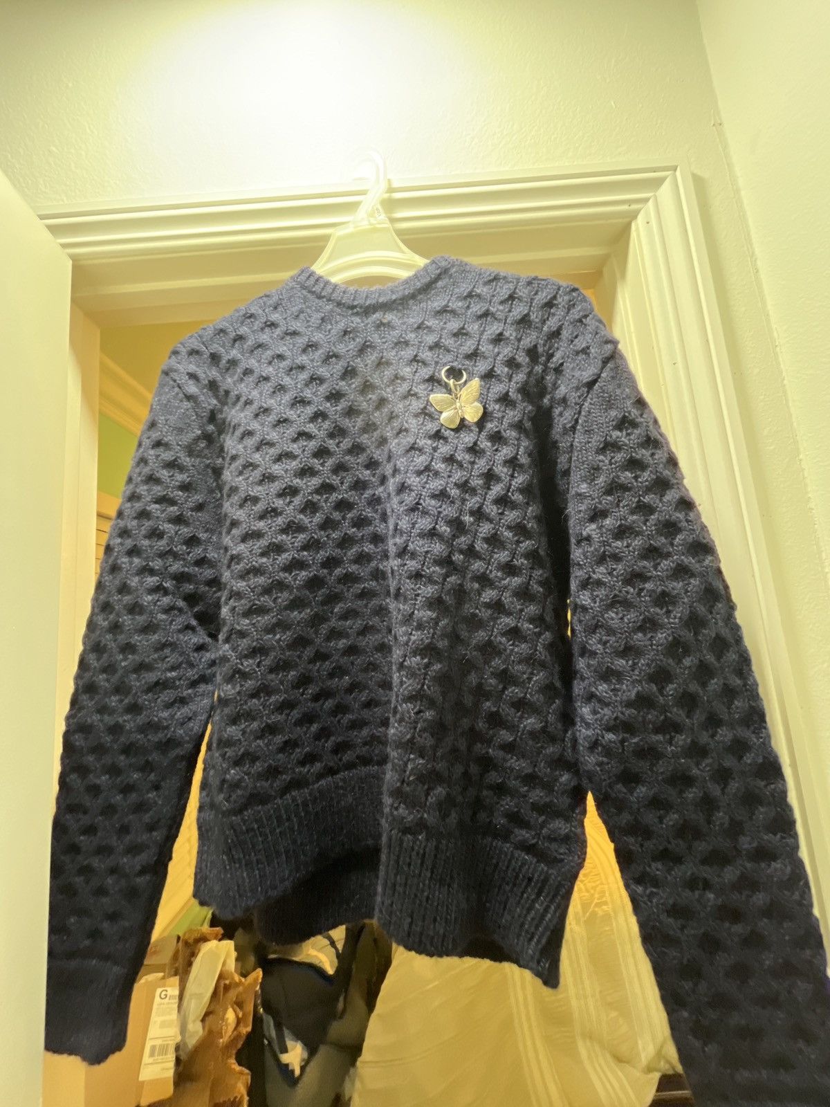 Raf Simons Fine Open Knitted Honey Stitch Jumper Size US XS / EU 42 / 0 - 4 Thumbnail