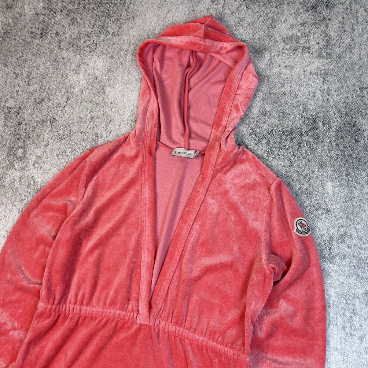 Moncler Moncler W v-neck pink hoodie Size S / US 4 / IT 40 - 8 Thumbnail