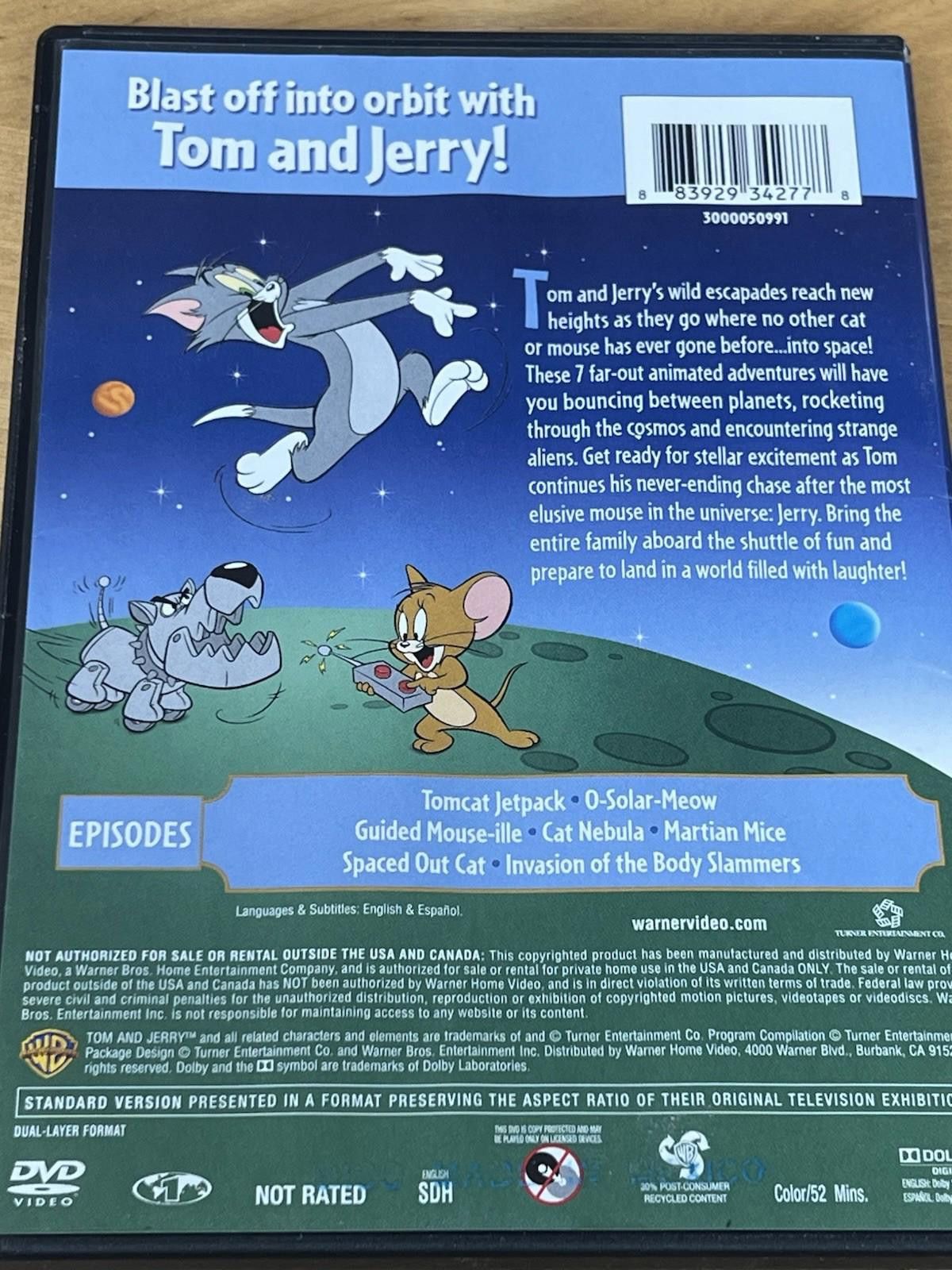 Other Tom Jerry in Space DVD Very Good Michael Donovan,Sam Vincent Size ONE SIZE - 12 Thumbnail