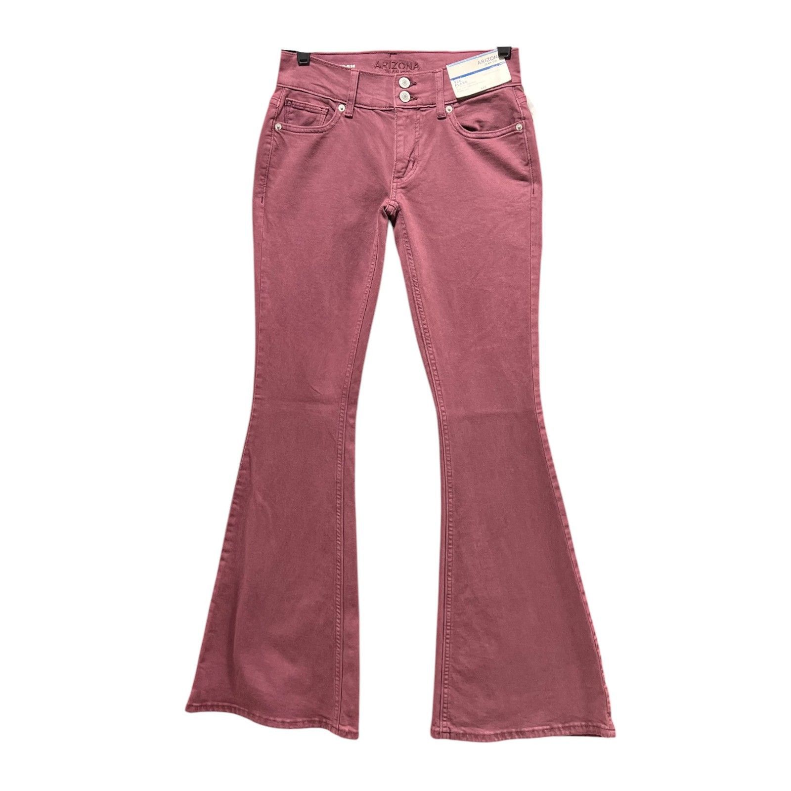 Arizona Jean Co. Arizona - Women's Extreme Low-Rise Slim Fit Hip Thigh Flare Size 25" / US 0 / IT 36 - 1 Thumbnail