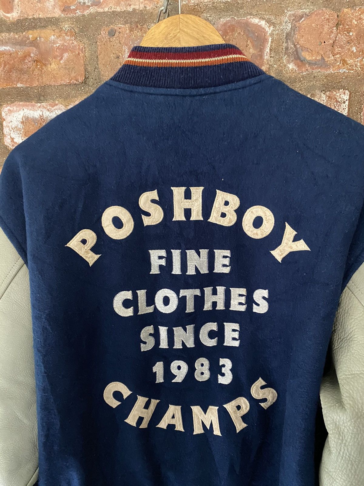 Swagger 1990s POSH BOY leather man Varsity Jacket Size US M / EU 48-50 / 2 - 11 Thumbnail