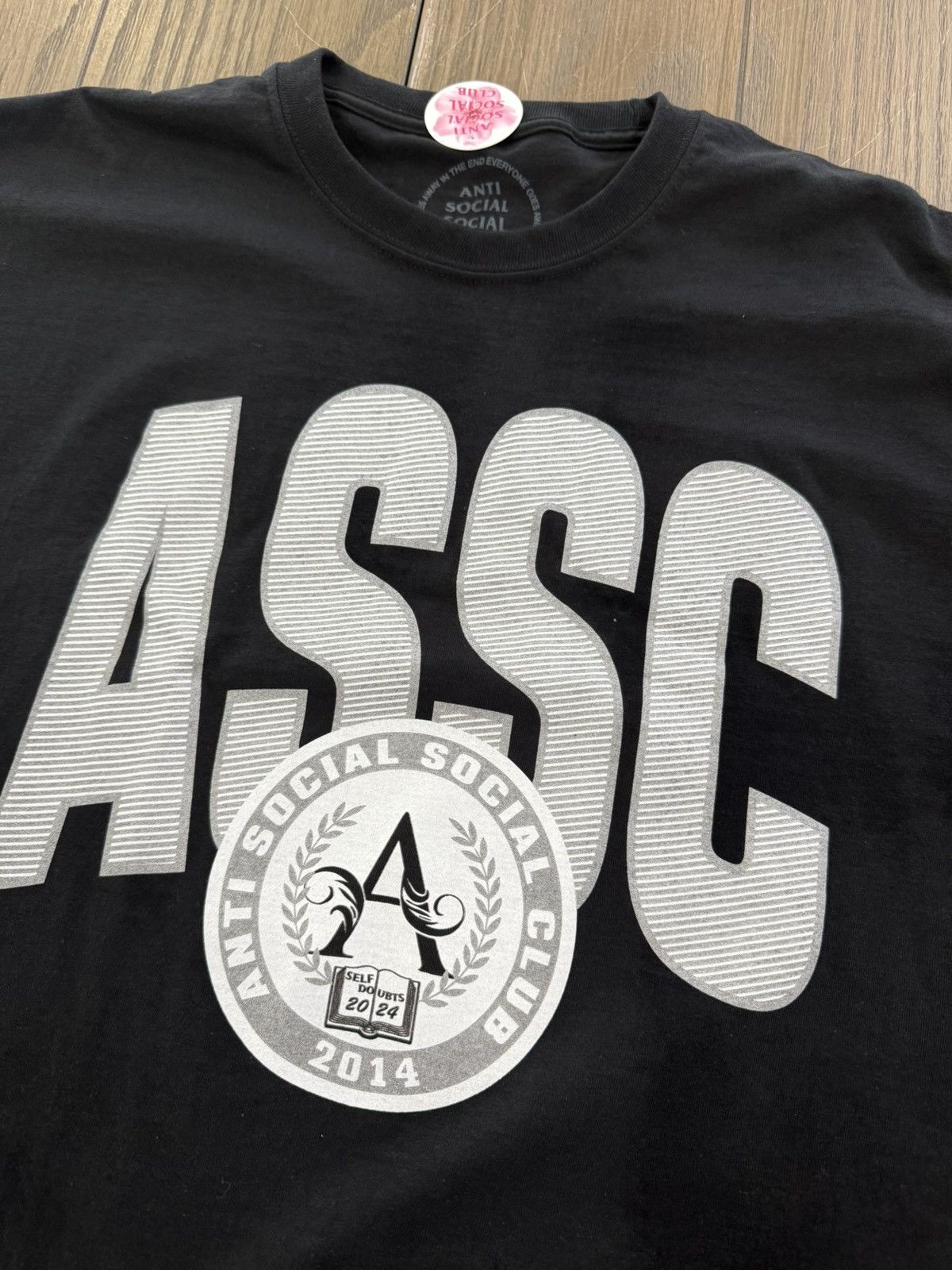 Anti Social Social Club ⚡️ ASSC Anti Social Club Institution Tee Shirt Blk 2XL XXL ⚡️ Size US XXL / EU 58 / 5 - 3 Thumbnail