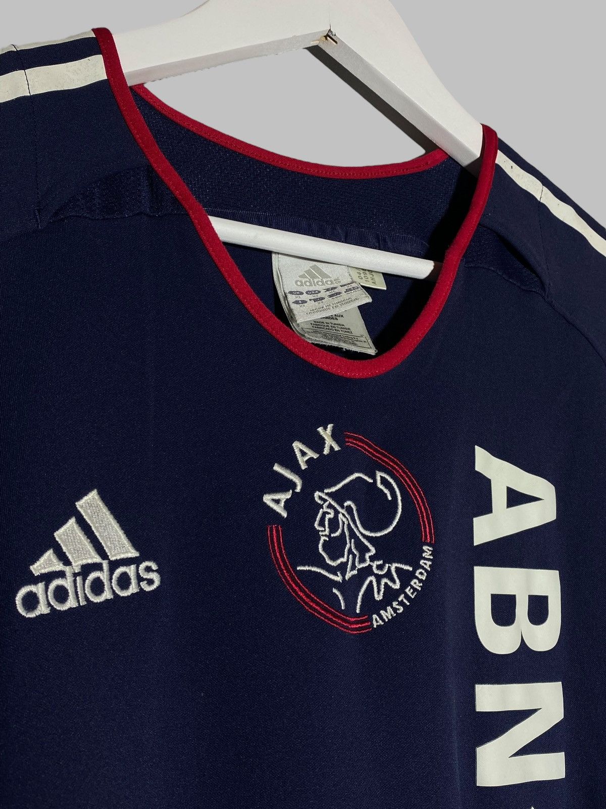 Adidas × Vintage Vintage Adidas Ajax Amsterdam 2005 2006 Away Football Shirt Size US XL / EU 56 / 4 - 4 Thumbnail