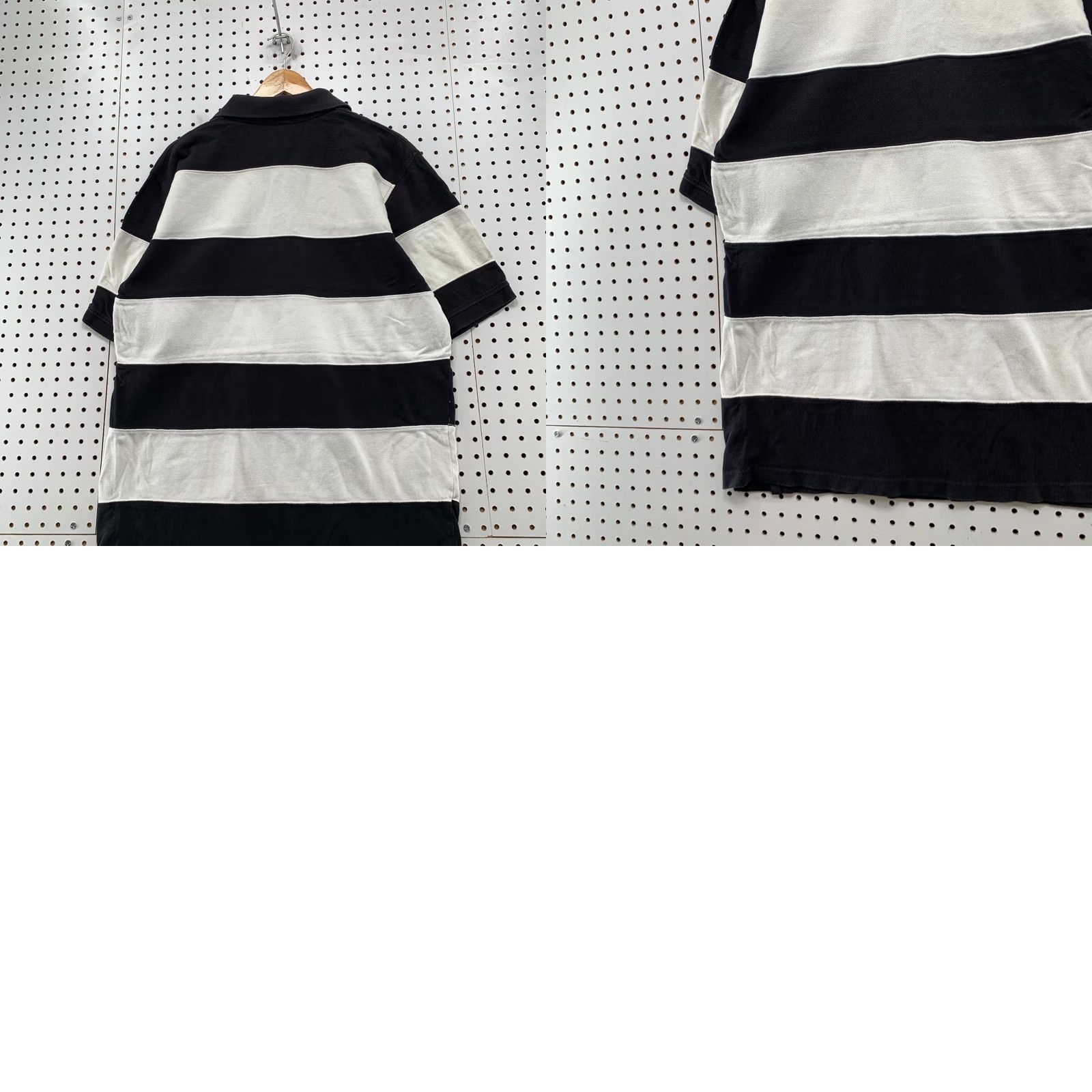 Southpole VINTAGE Southpole Polo Shirt Mens XL Black White Striped Short Sleeve Y2K Size US XL / EU 56 / 4 - 9 Thumbnail