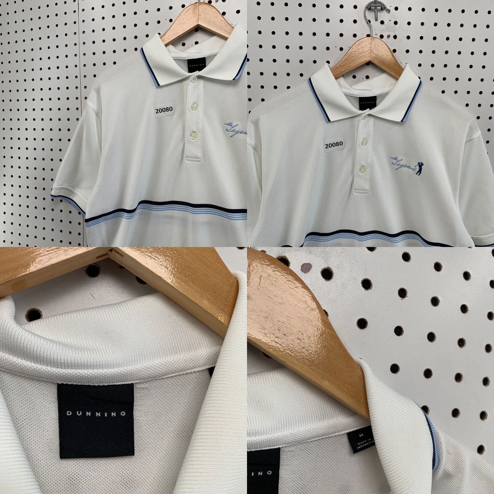 Vintage VINTAGE Dunning Golf Polo Shirt White The Legends Mens Medium Short Sleeve Collar 21x31 Size US M / EU 48-50 / 2 - 8 Thumbnail