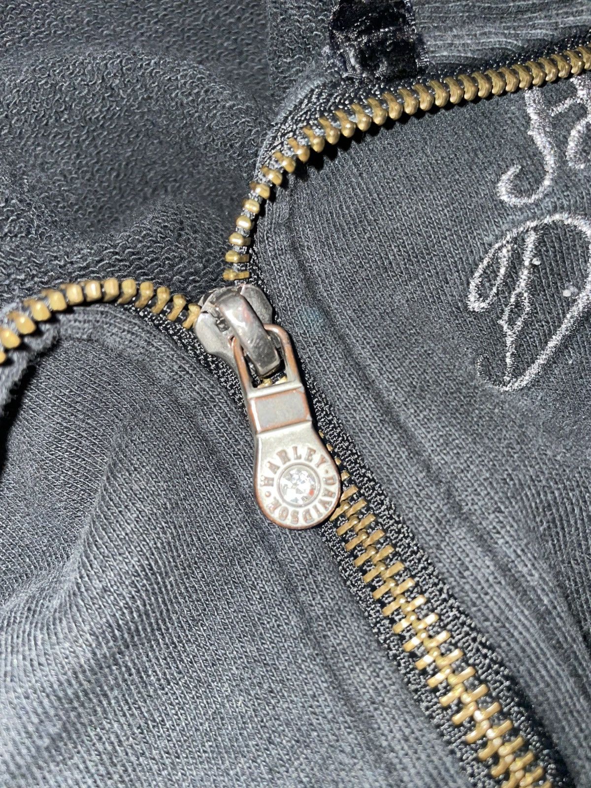 Harley Davidson Vintage Harley Davidson bedazzled back zip up🖤 Size M / US 6-8 / IT 42-44 - 5 Thumbnail