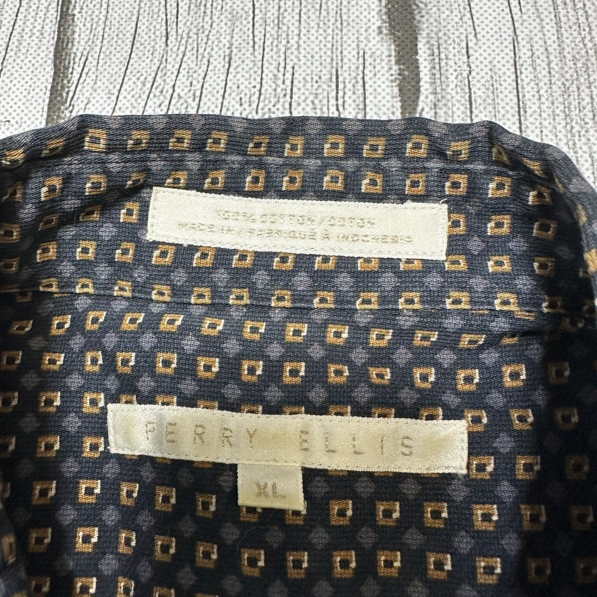 Perry Ellis × Vintage Vintage Perry Ellis shirt Size US XL / EU 56 / 4 - 4 Thumbnail