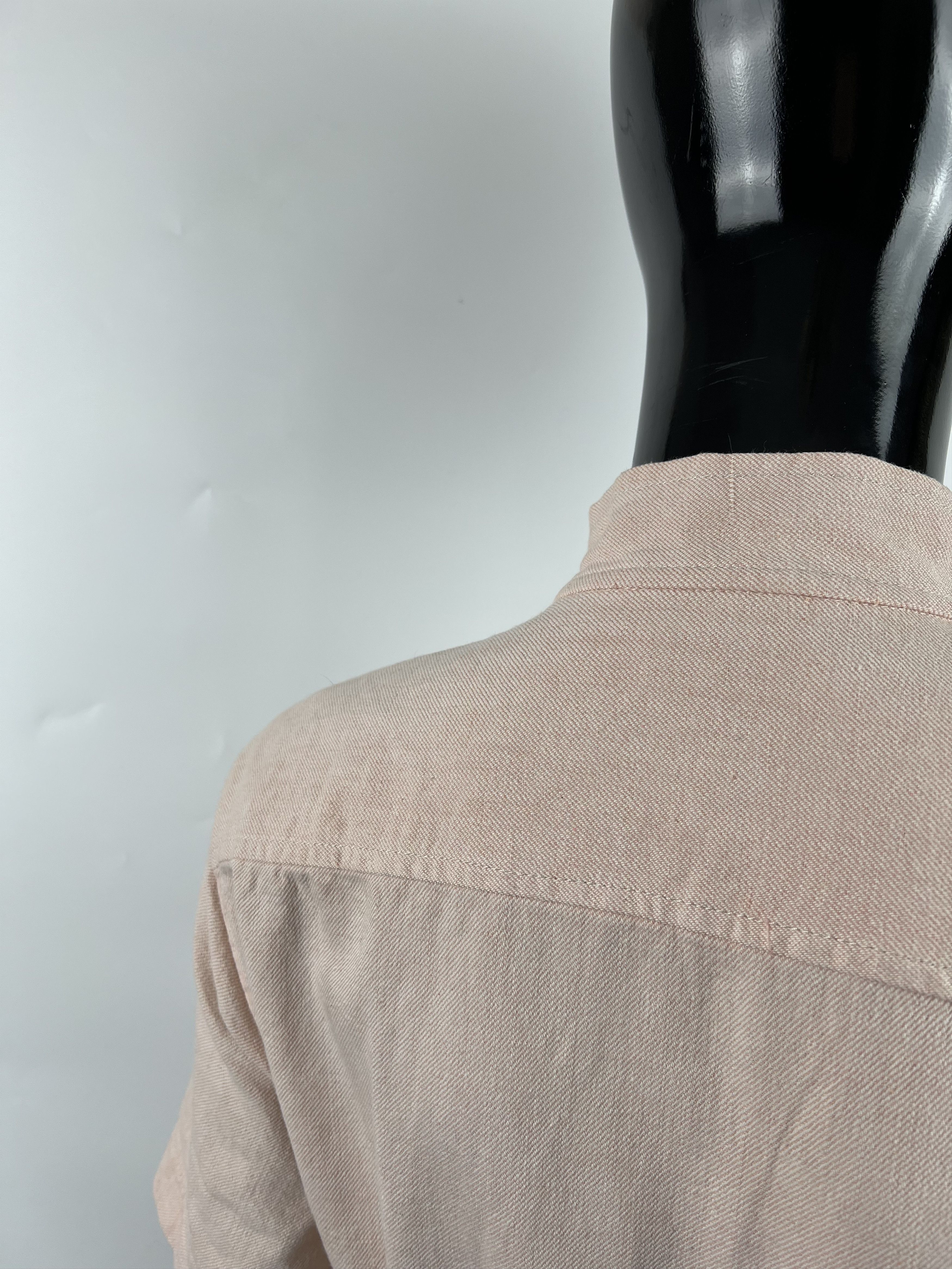 Sandro Sandro Light Pink Cotton Linen Belted Jumpsuit Size 36 Size 27" / US 4 / IT 40 - 9 Thumbnail