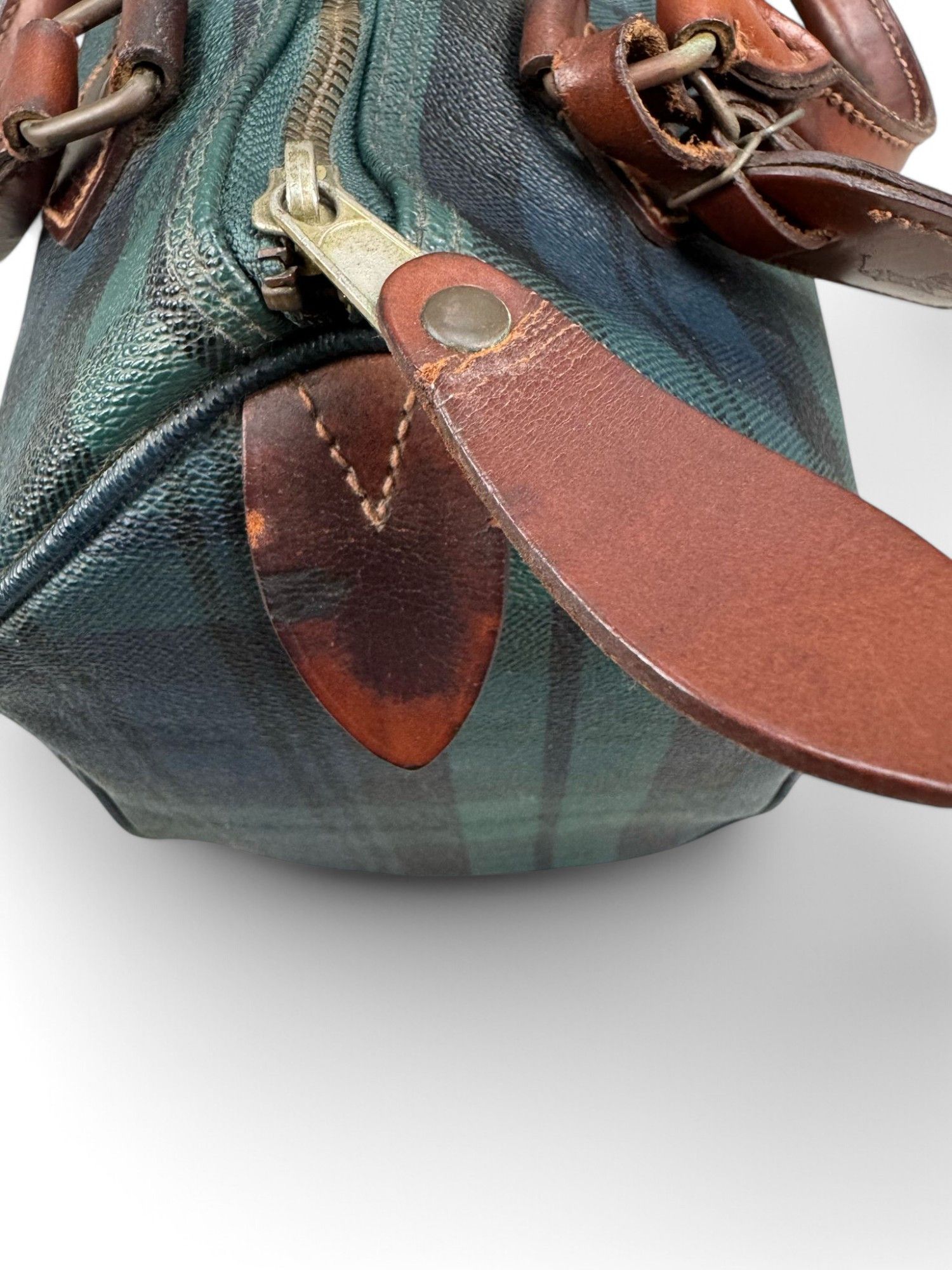 Polo Ralph Lauren Ralph Lauren - Blackwatch Plaid Green Handbag Boston Size ONE SIZE - 8 Thumbnail