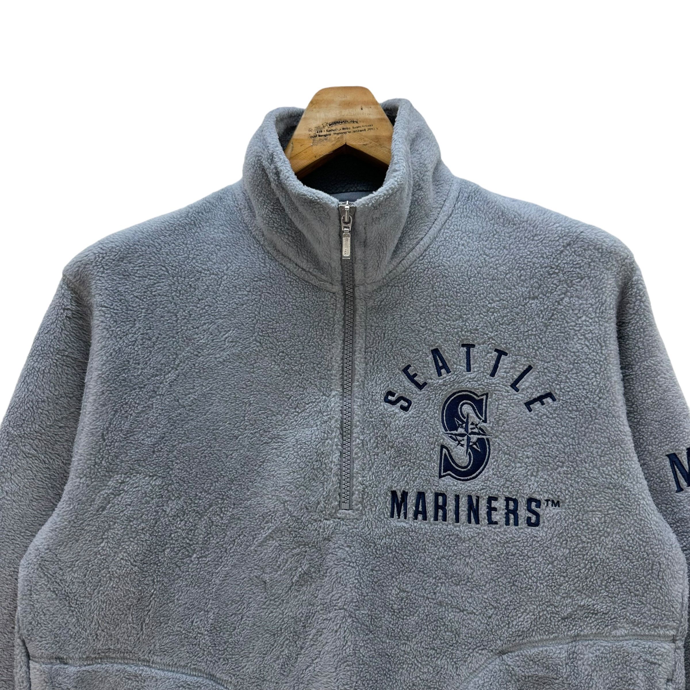 MLB MLB SEATTLE MARINERS HALF ZIP TURTLE NECK FLEECE #9032-50 Size US L / EU 52-54 / 3 - 2 Thumbnail
