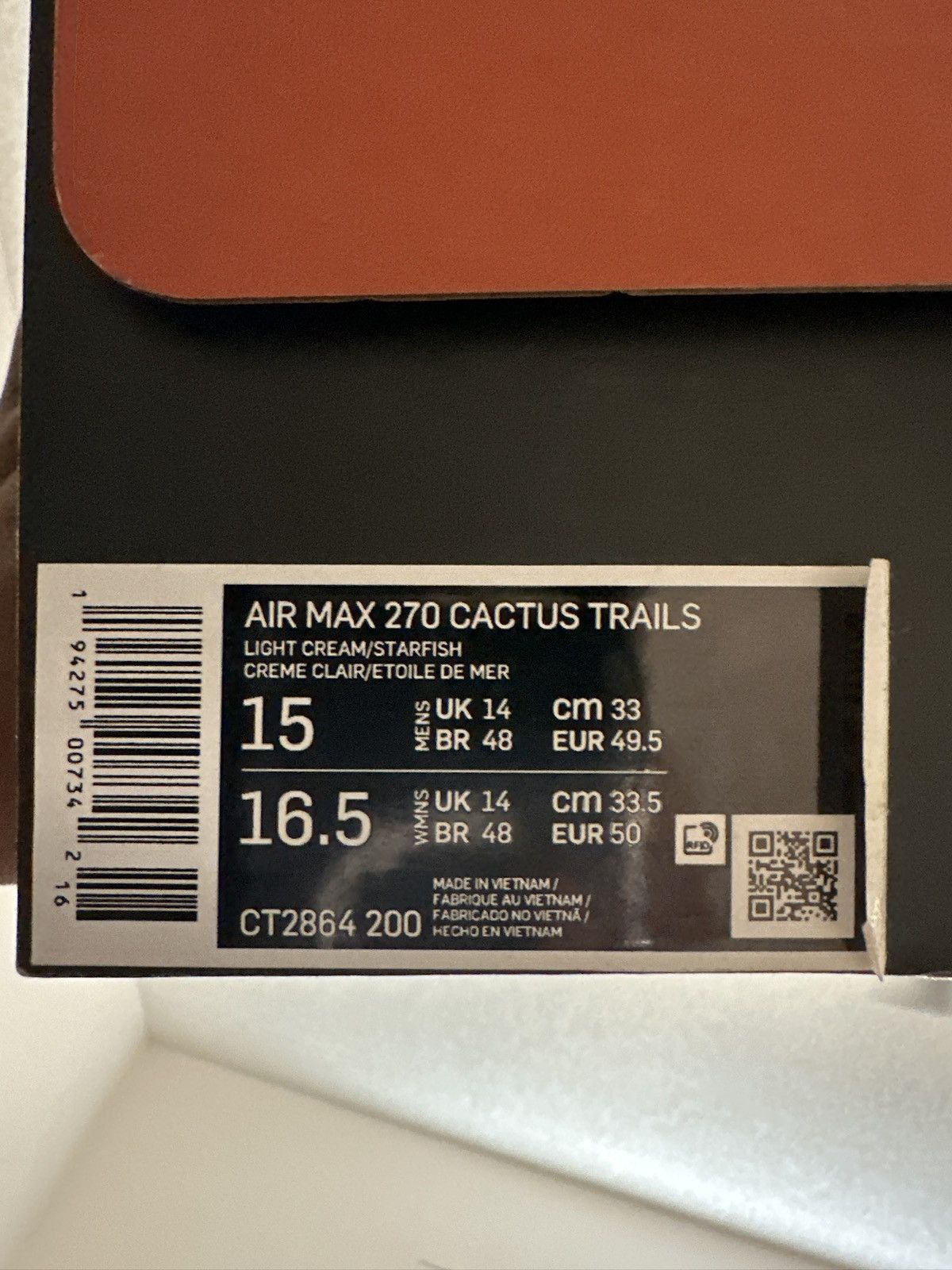 Nike × Travis Scott AIR MAX 270 CACTUS TRAILS Size US 15 / EU 48 - 5 Thumbnail