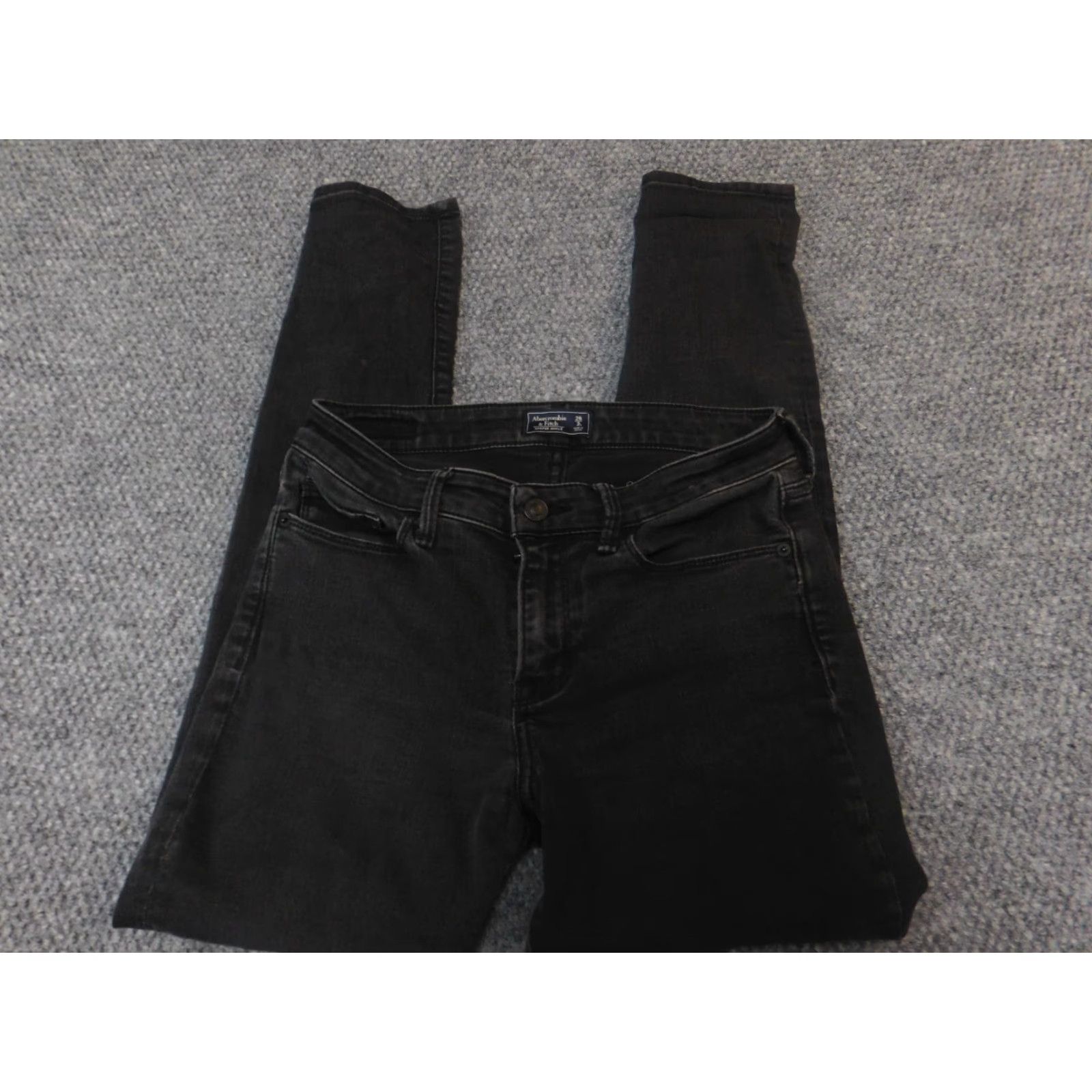 Abercrombie & Fitch Abercrombie & Fitch Jeans Women 26 Straight Ankle Harper Black Denim Stretch Pockets Zip 27in Inseam Regular Size Type Womens Designer - 1 Size 26" / US 2 / IT 38 - 2 Thumbnail