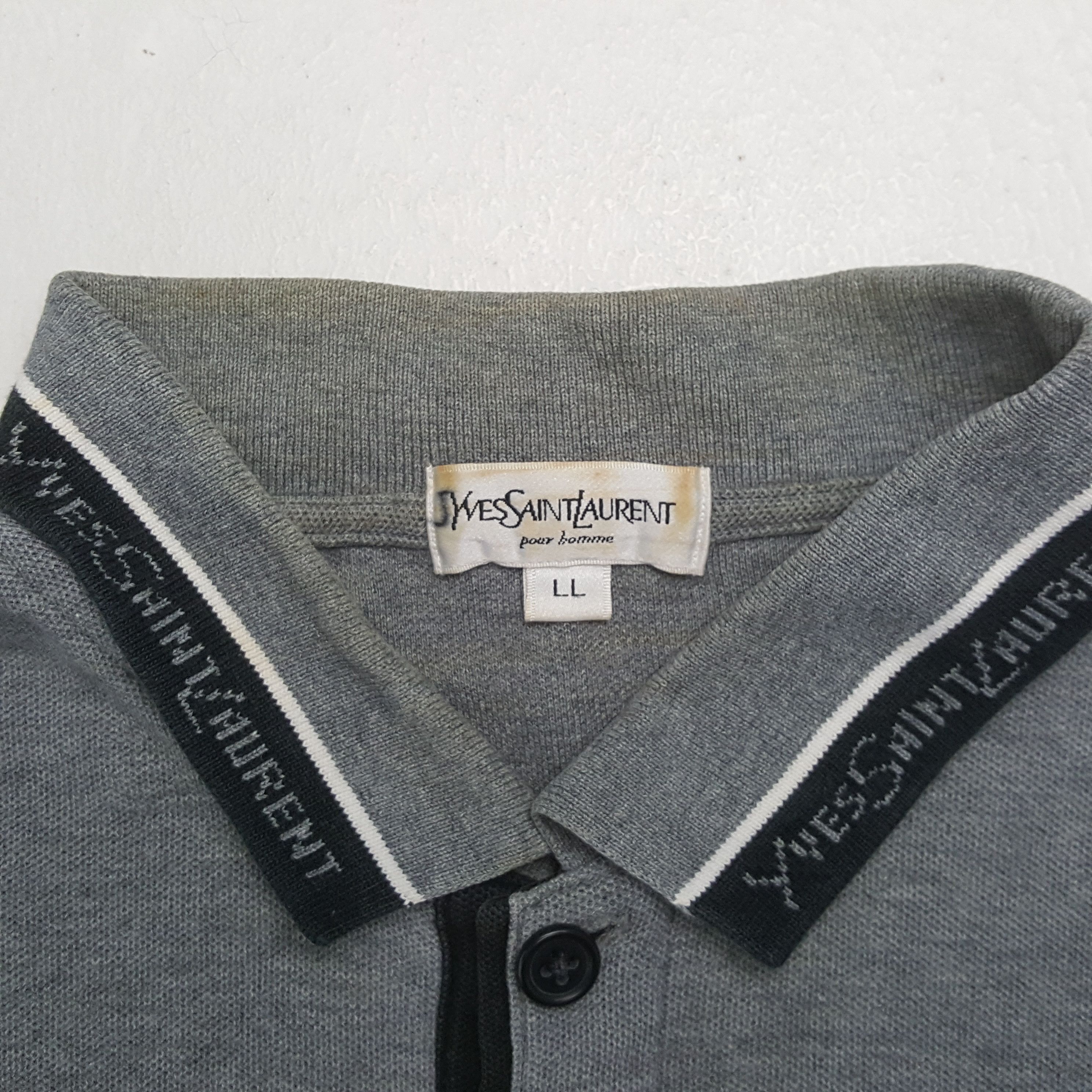 Yves Saint Laurent Yves Saint Laurent YSL Fashion Brand Polos RR15 Size US L / EU 52-54 / 3 - 6 Thumbnail