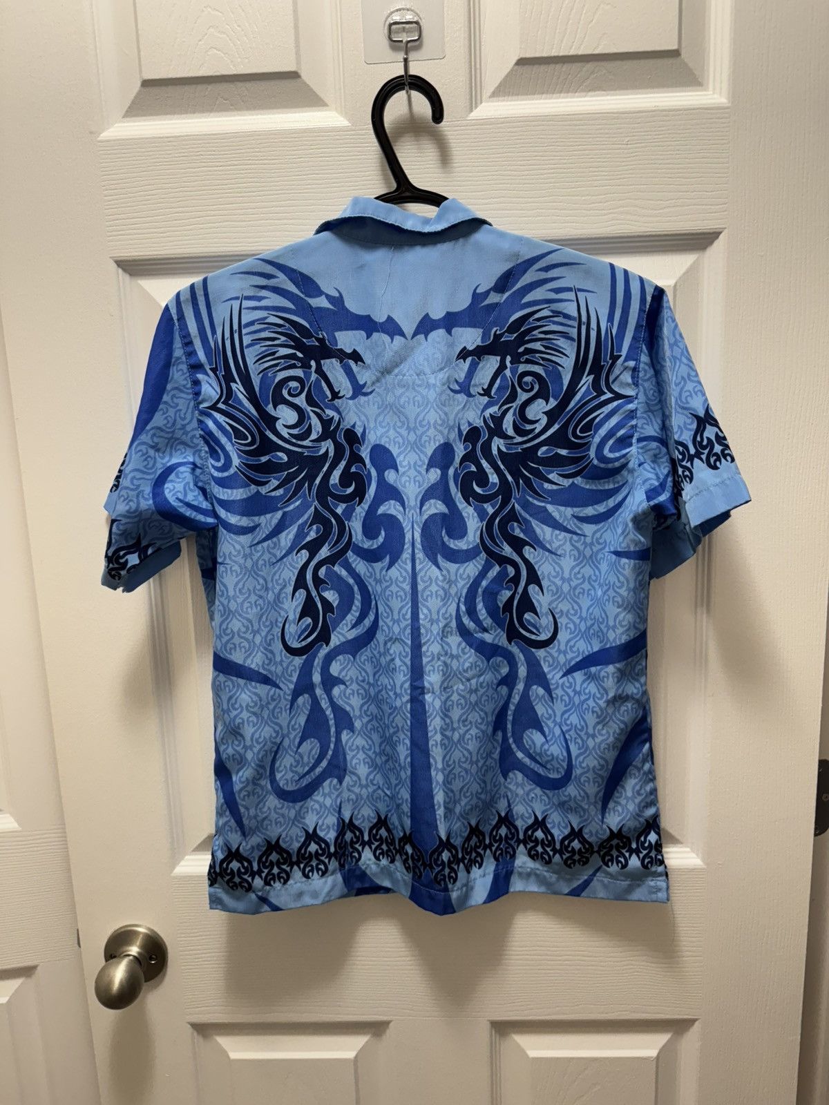 Japanese Brand UR Custom Tailored Japanese Dragon Button Up Shirt Ricky Size US S / EU 44-46 / 1 - 2 Thumbnail