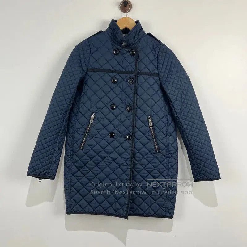 Burberry Burberry Medium Blue Quilted Long Coat. Size M / US 6-8 / IT 42-44 - 1 Thumbnail