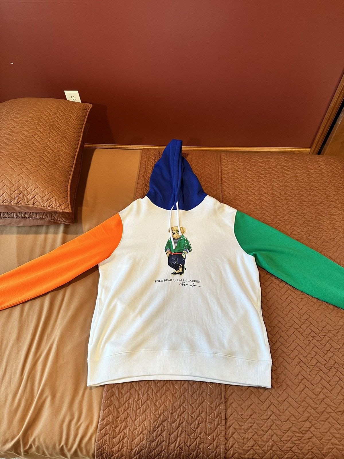 Polo Bear Color Block Hoodie
