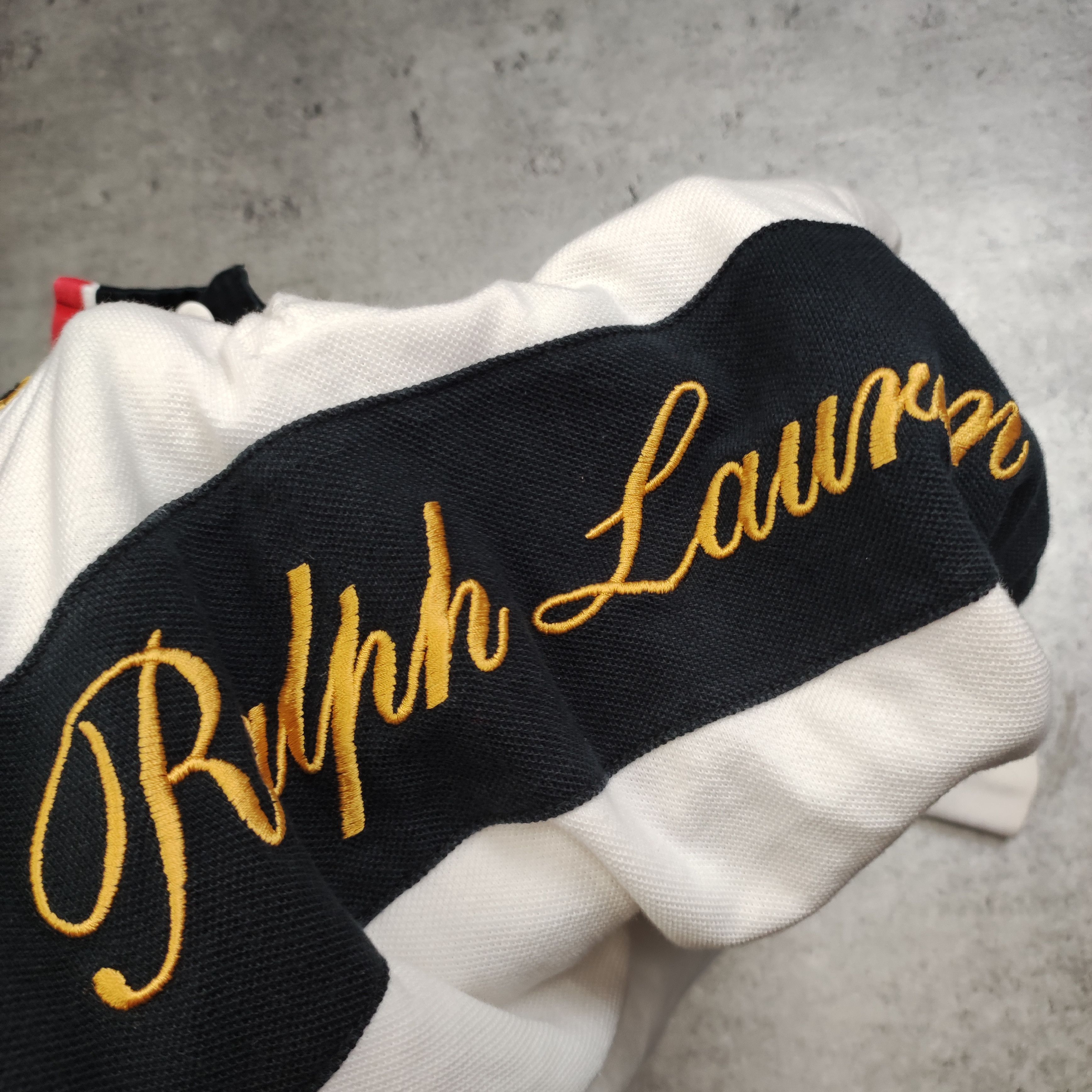 Polo Ralph Lauren × Ralph Lauren × Vintage RARE 90s Polo Ralph Lauren Chief Keef Big Logo Polo Shirt Size S / US 4 / IT 40 - 5 Thumbnail